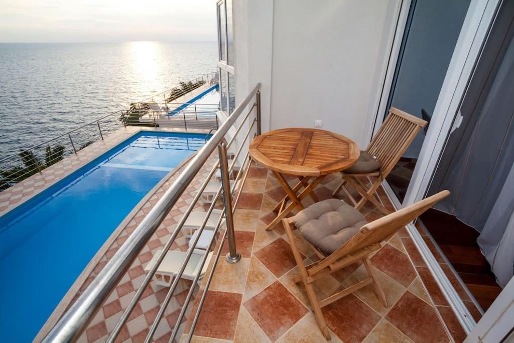 Seafront Villa with Private Pool in Dobra Voda, Montenegro