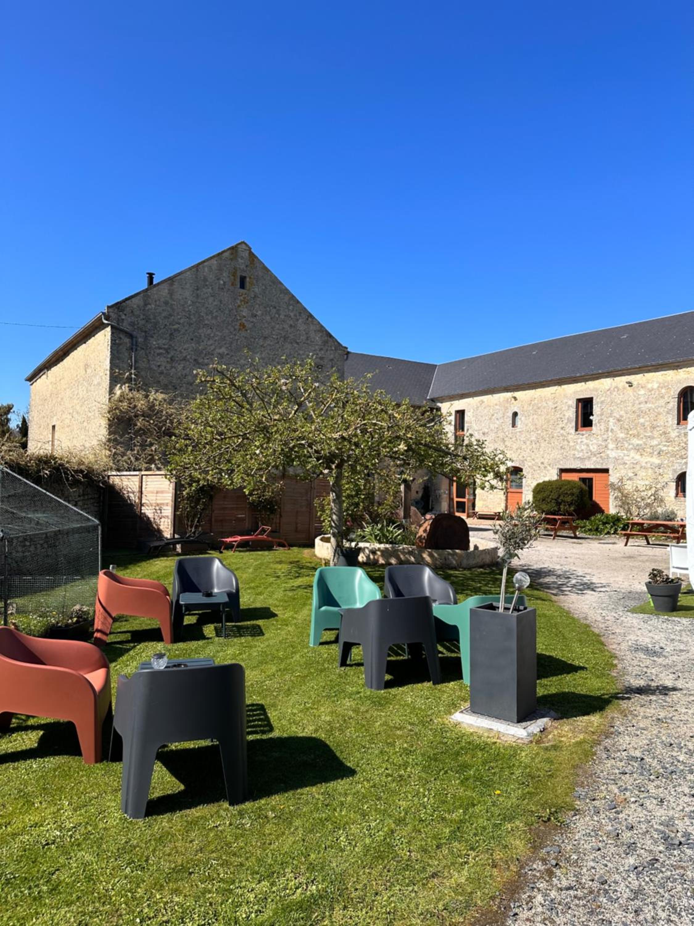 outdoor BBQ area