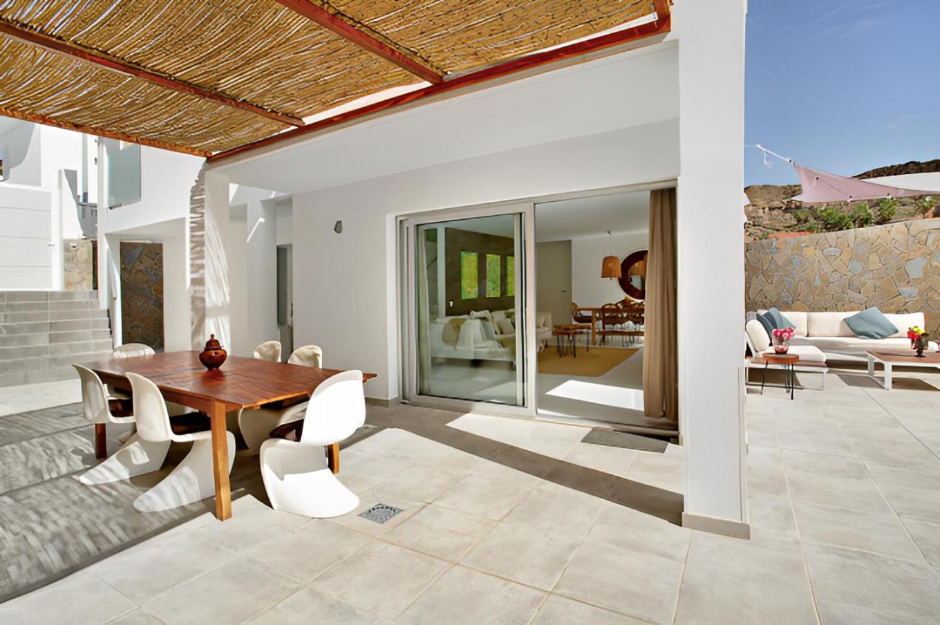 Luxury Boho Villa with Heated Pool, Rooftop and Panoramic Sea View in Amadores
