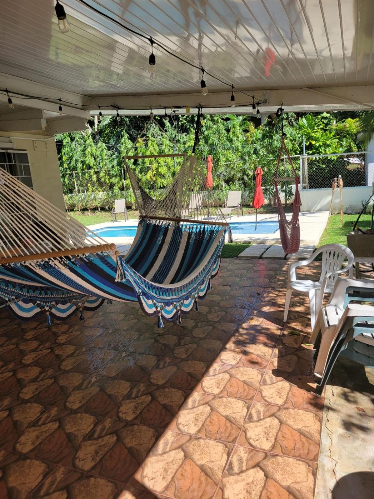 oasis with pool near Panama Canal