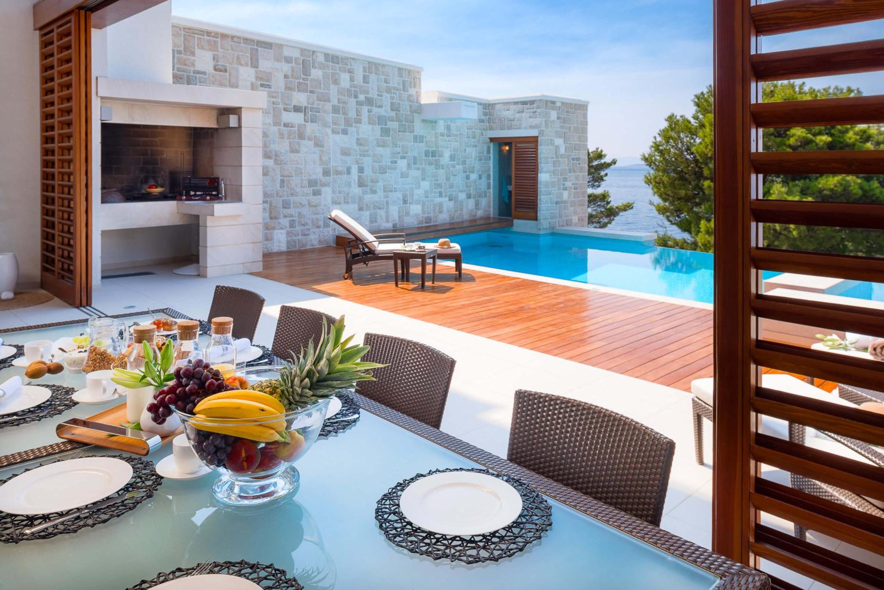 Villa Vista Maris en Brela — recepcion & lobby