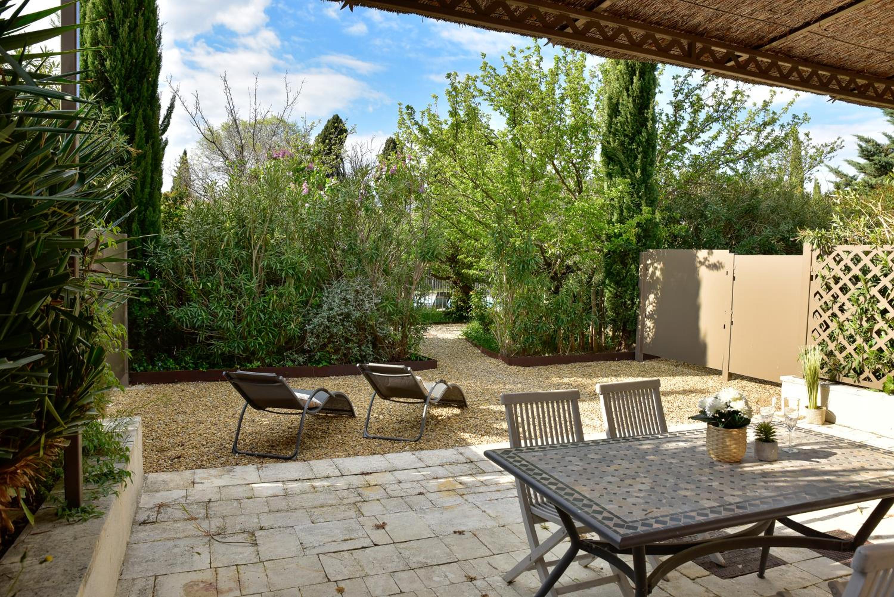 outdoor BBQ area