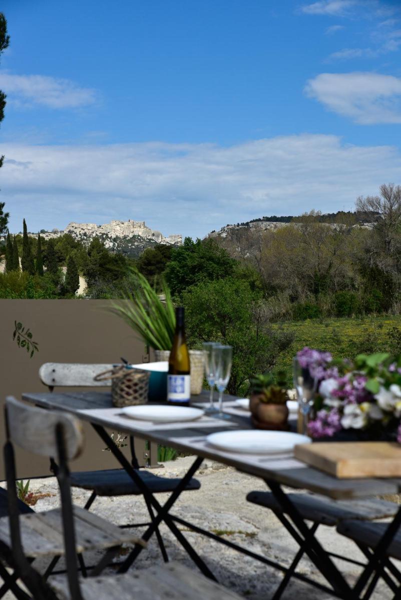 outdoor BBQ area