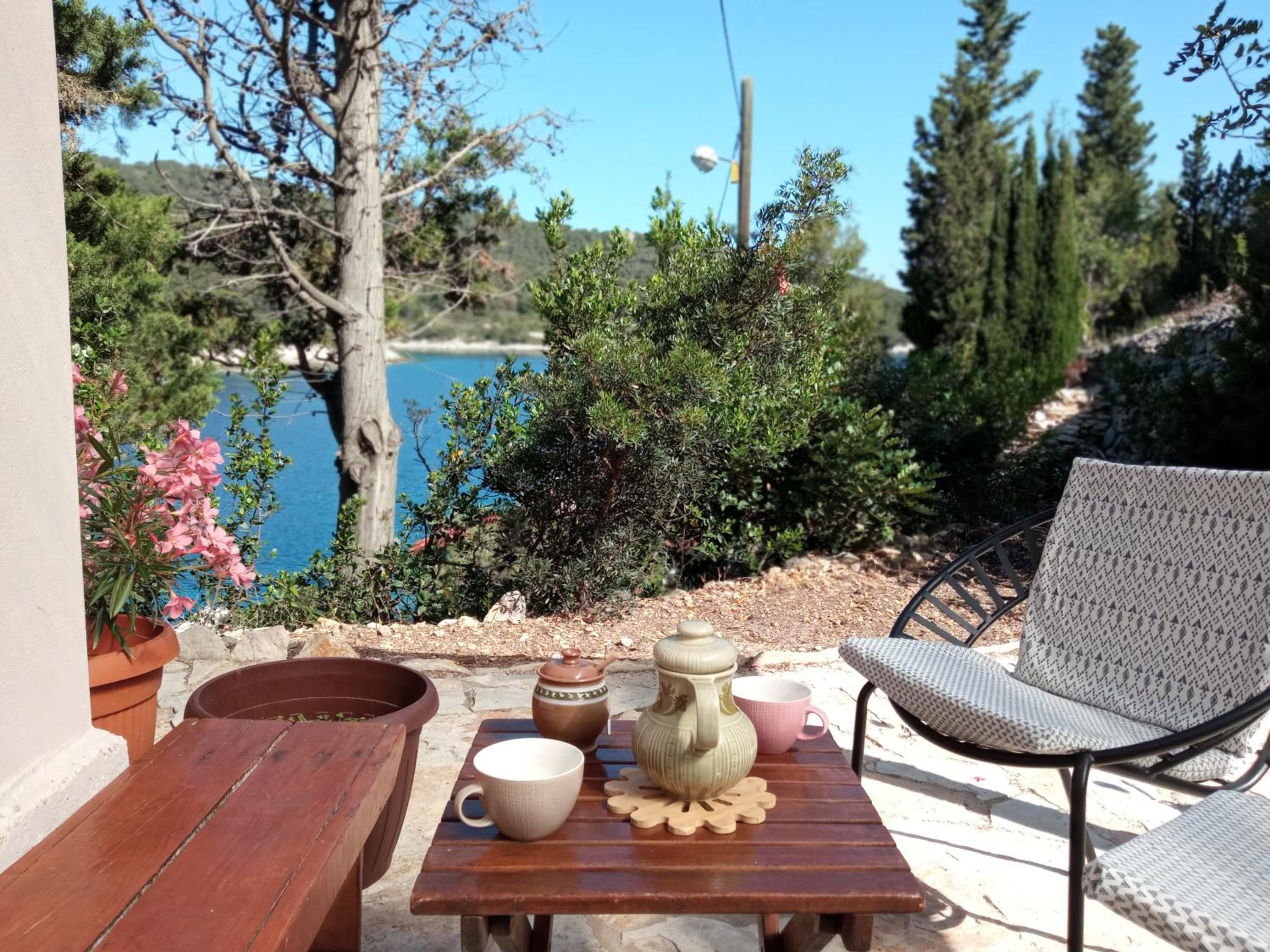 A tiny sea home in the wilderness view 2