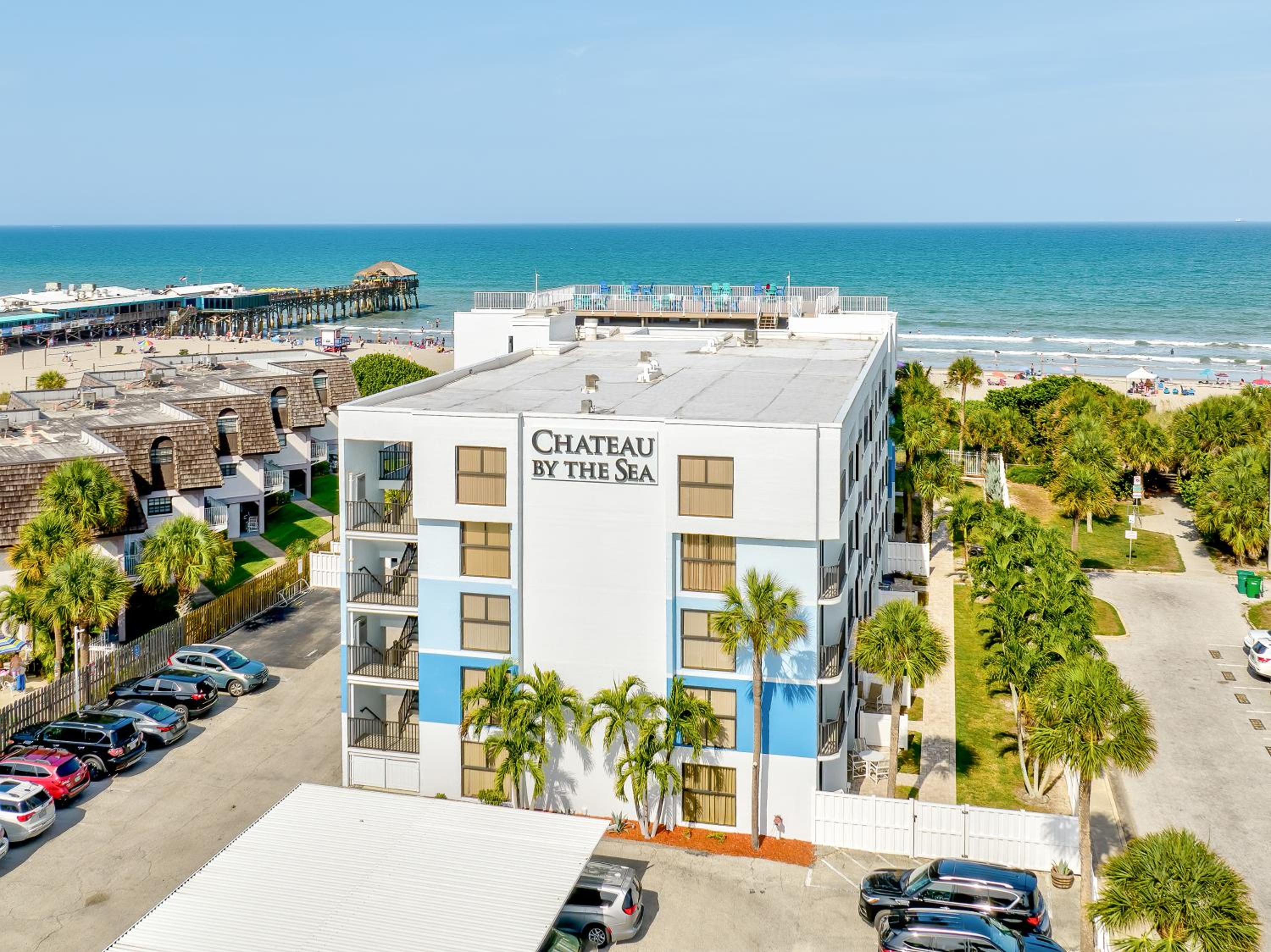 Chateau by the Sea - Cocoa Beach Oceanfront Pet-Friendly Condos with Rooftop Deck & Heated Pool