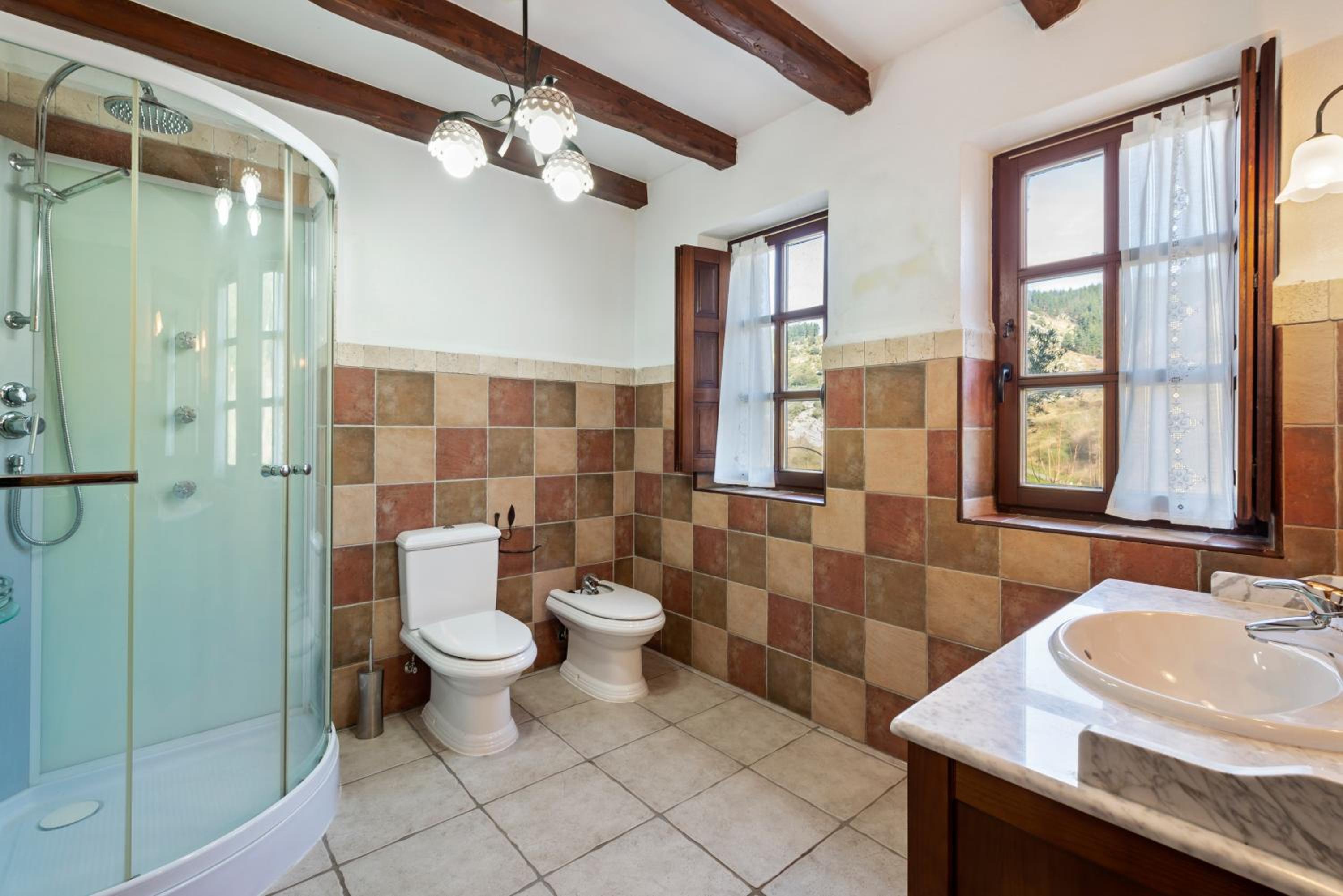 Spacious villa in Bizkaia with private pool and fireplace
