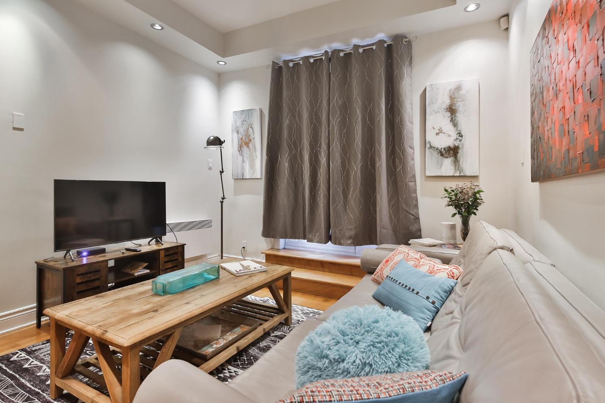 STUNNING full APARTMENTS - stocked KITCHENS - WASHER & DRYERS - WORKSPACE PROVIDED - FAST WIFI - LOCATED on the FAMOUS ST Denis street - Near METRO MONT RO