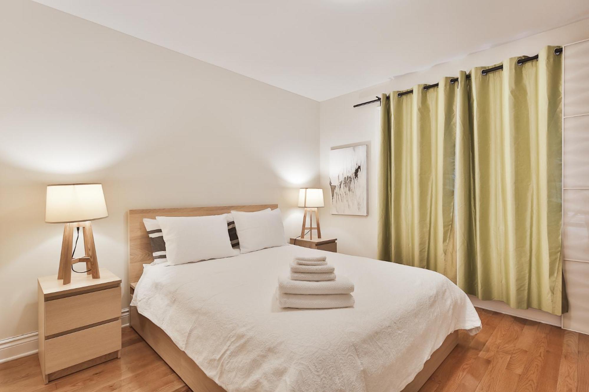 STUNNING full APARTMENTS - stocked KITCHENS - WASHER & DRYERS - WORKSPACE PROVIDED - FAST WIFI - LOCATED on the FAMOUS ST Denis street - Near METRO MONT RO