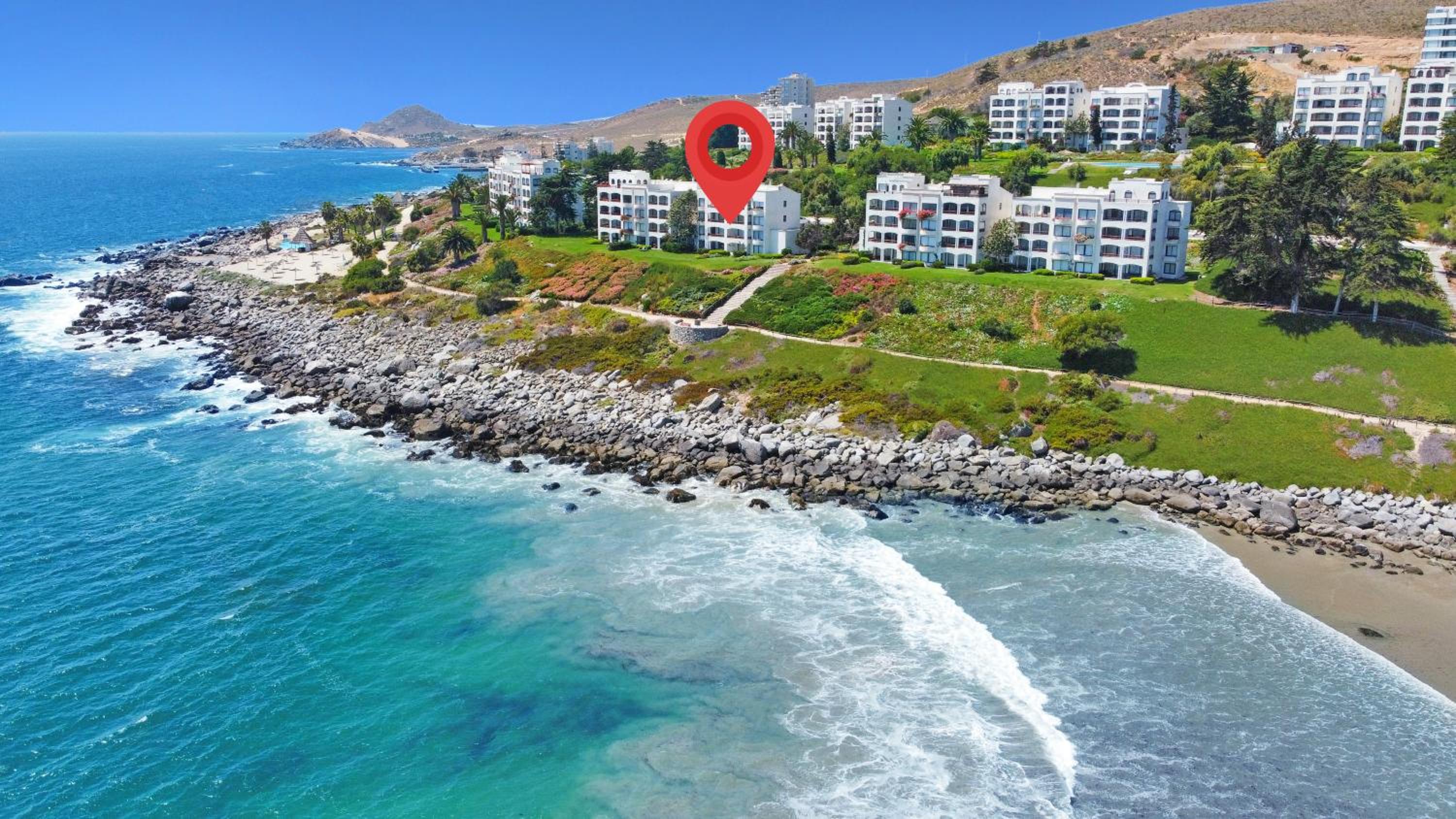 *1era Línea 1er Piso* Jardín, Playa, Piscinas 6p