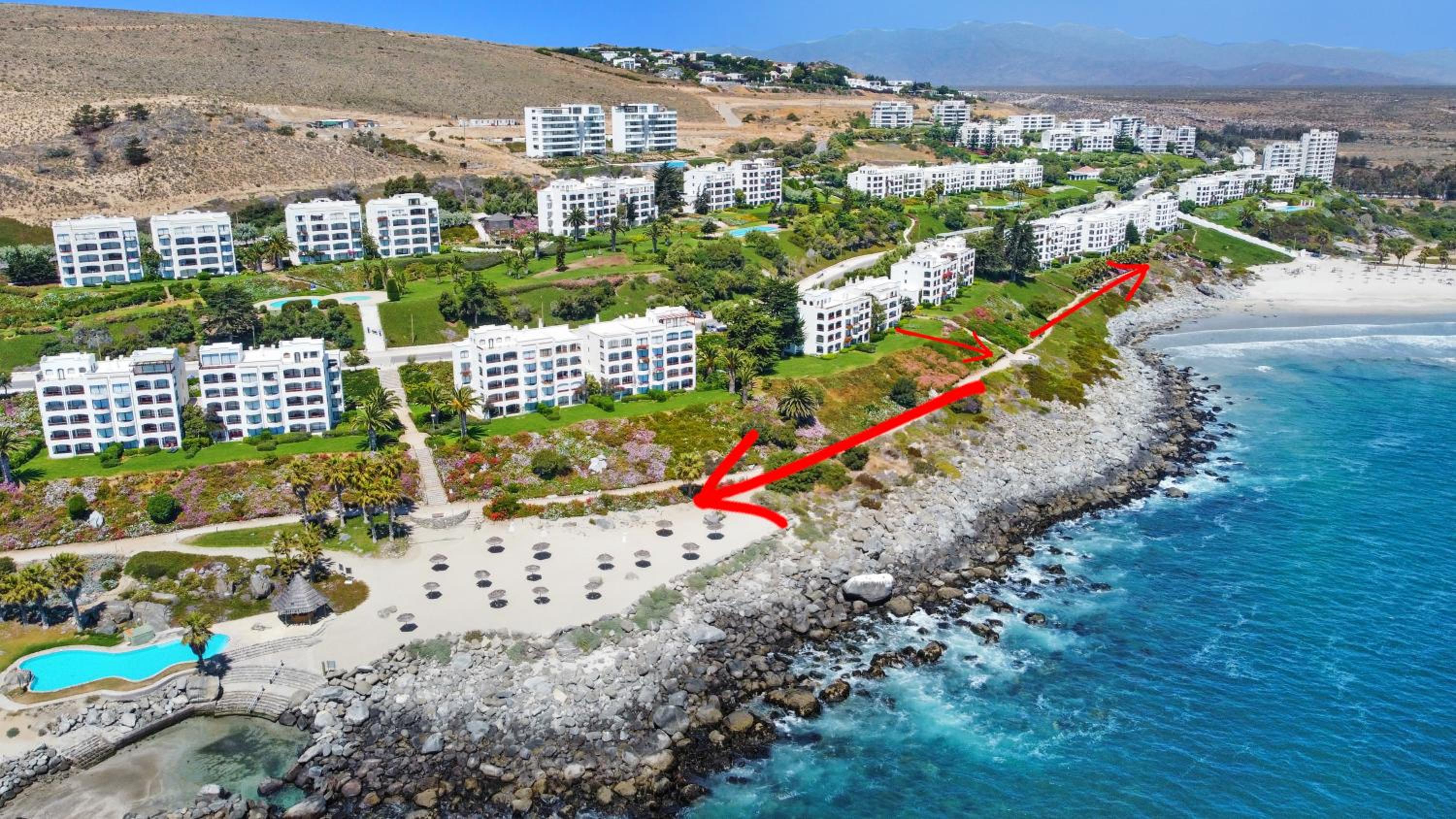 *1era Línea 1er Piso* Jardín, Playa, Piscinas 6p