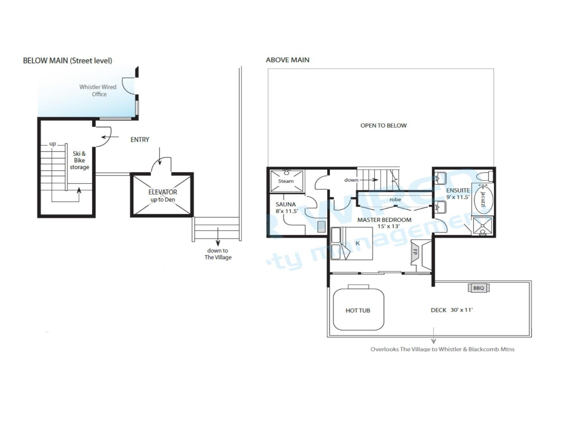 The Royal Suite - Village Penthouse, Private Hot Tub w Mountain Views, Sauna, Gas Fireplace