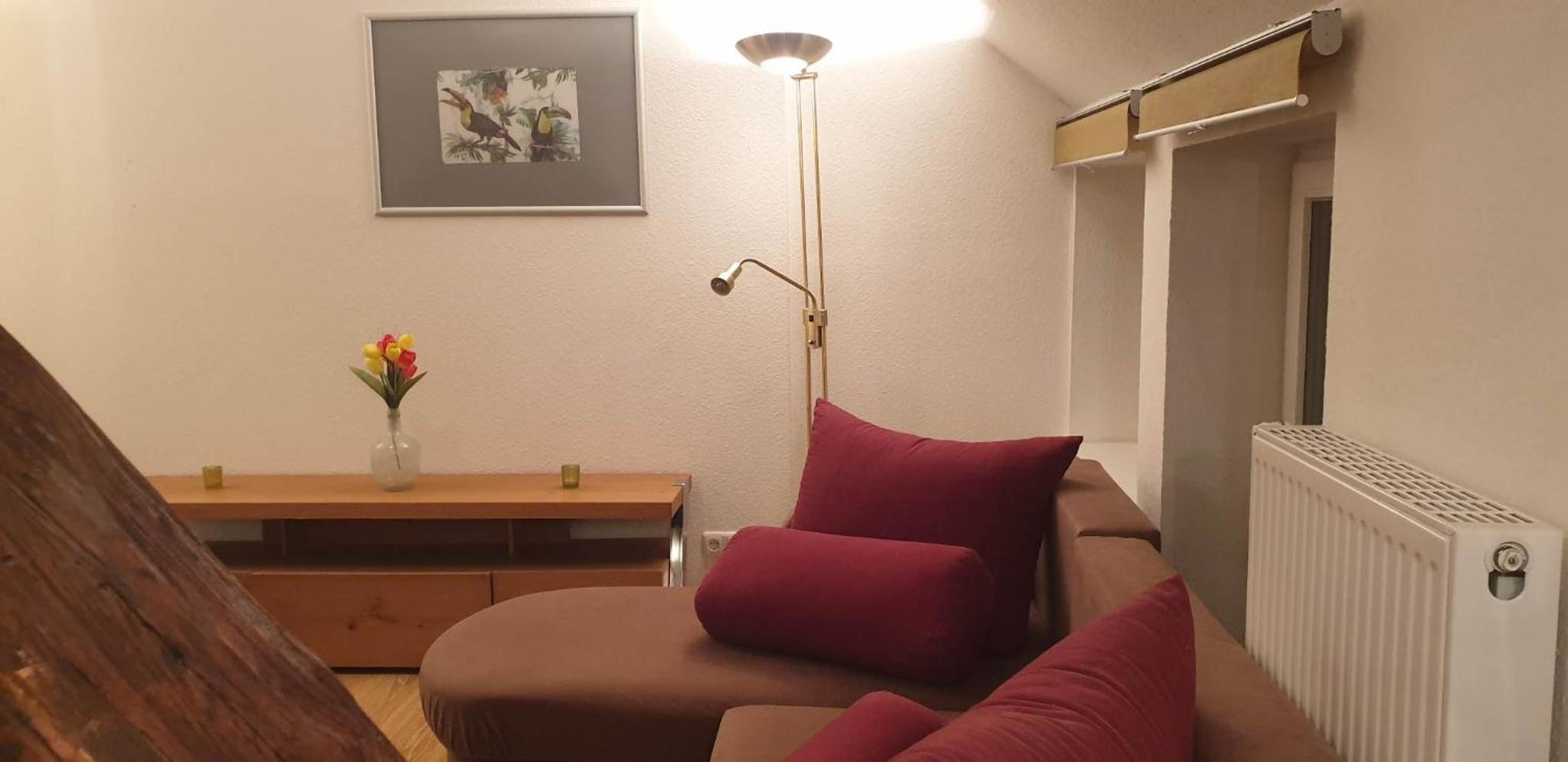 Apartment with Garden and City View