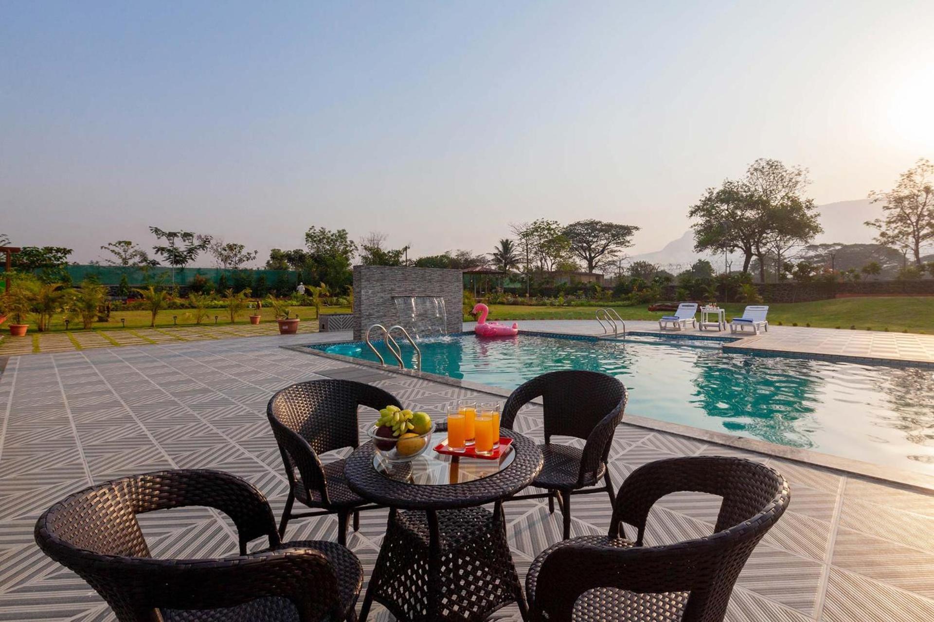 StayVista's Hillside Meadows - Mountainside Retreat with Farm View, Pool & Deck, Lawn & Gazebo view 3