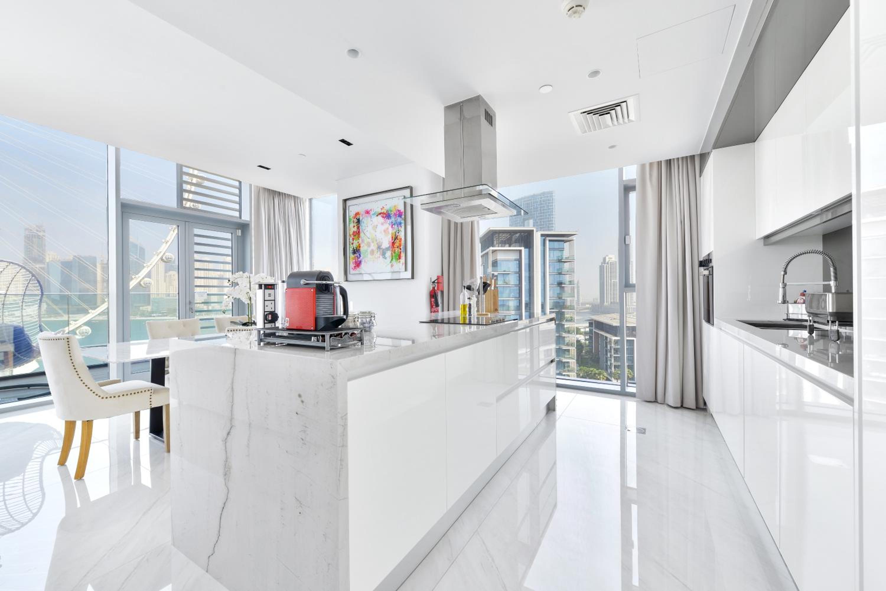 Spectacular 3 BR condo with maids room facing the Dubai Eye