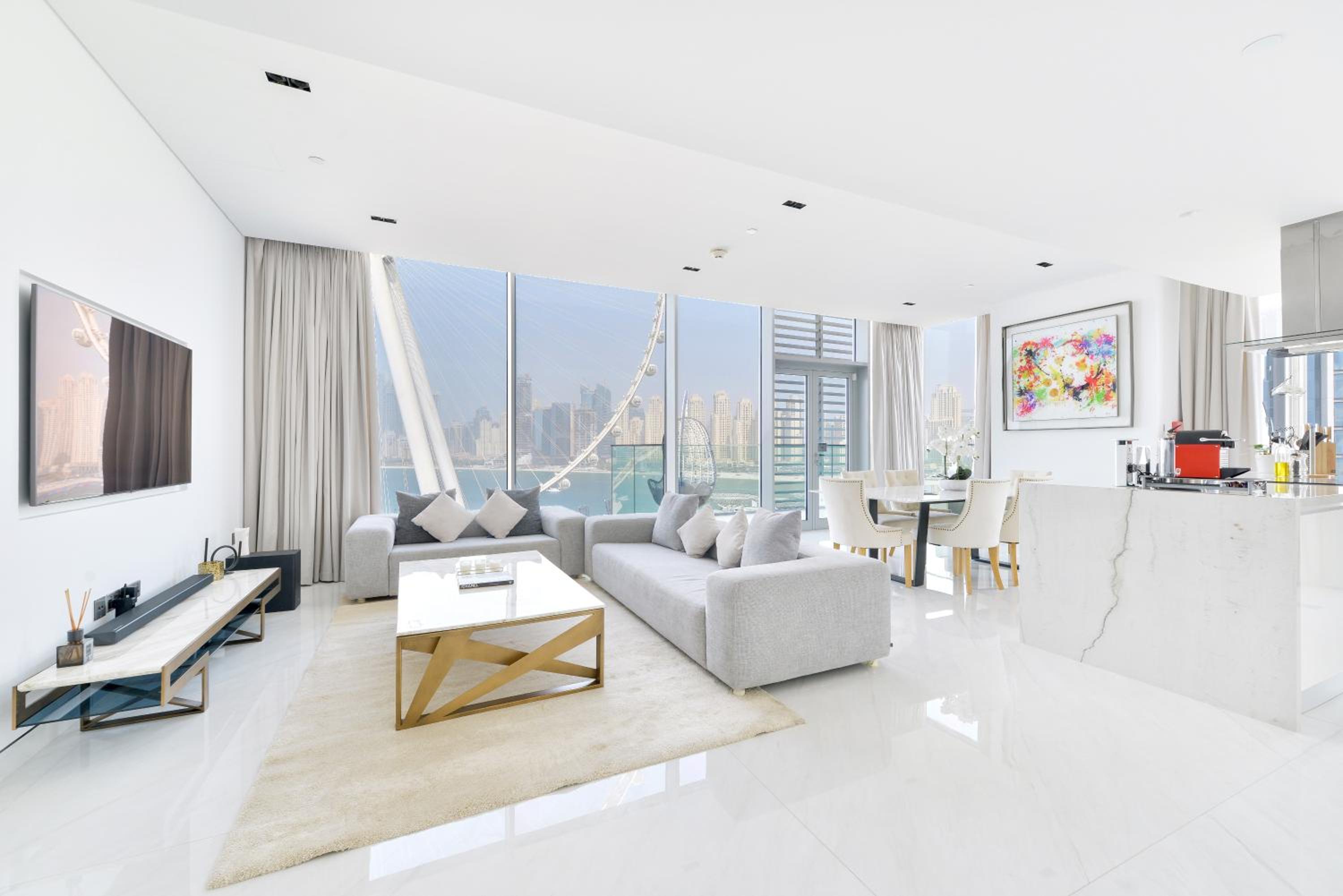 Spectacular 3 BR condo with maids room facing the Dubai Eye