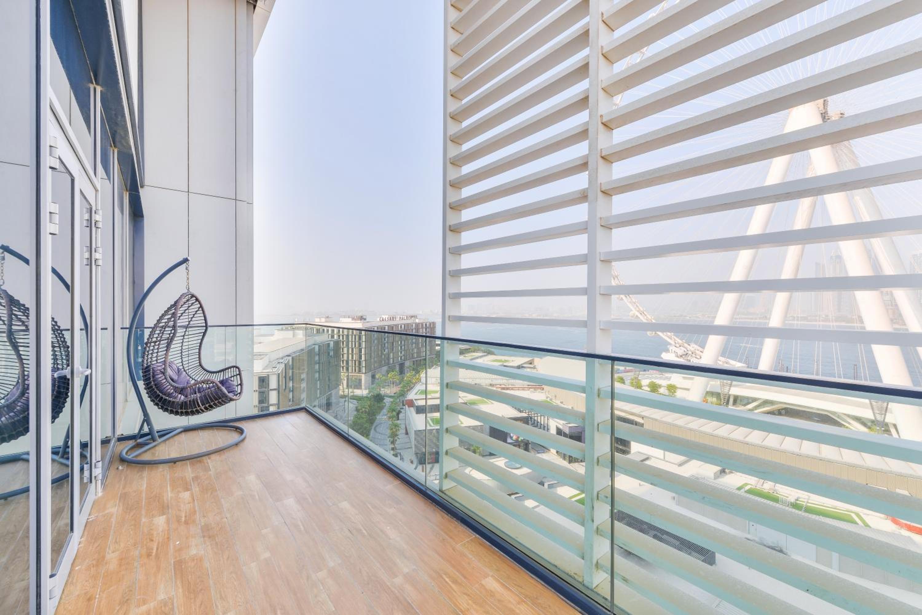 Spectacular 3 BR condo with maids room facing the Dubai Eye