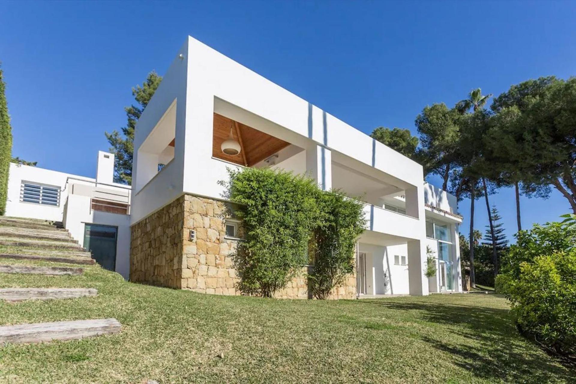 Magnificent recently built villa Pax 12 sea view Golden Mile Marbella view 5