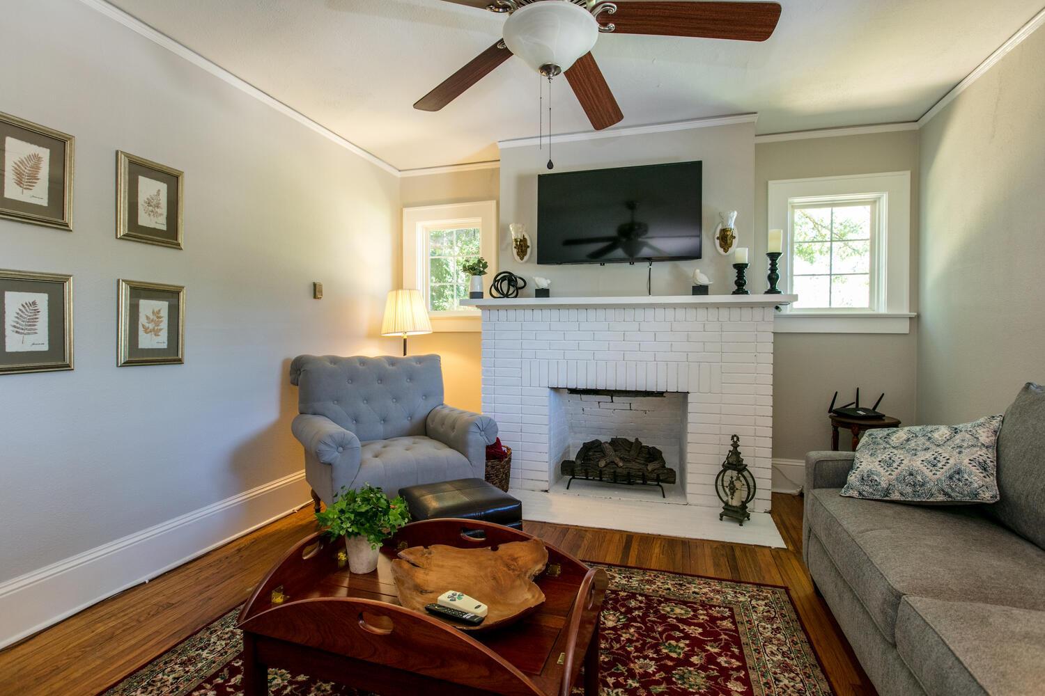 Roomy 5BR Bungalow with Backyard, Walk to Downtown