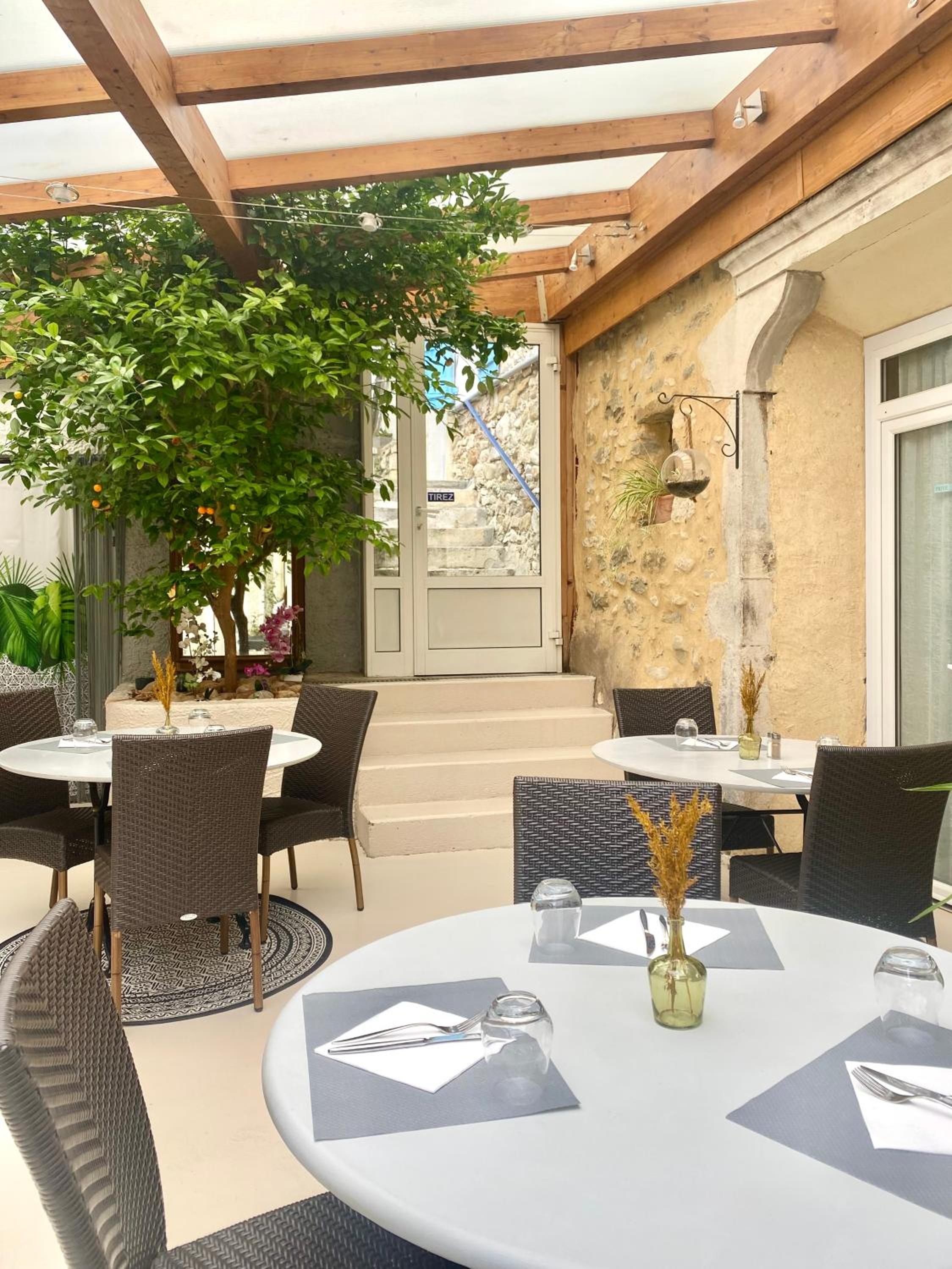 outdoor BBQ area