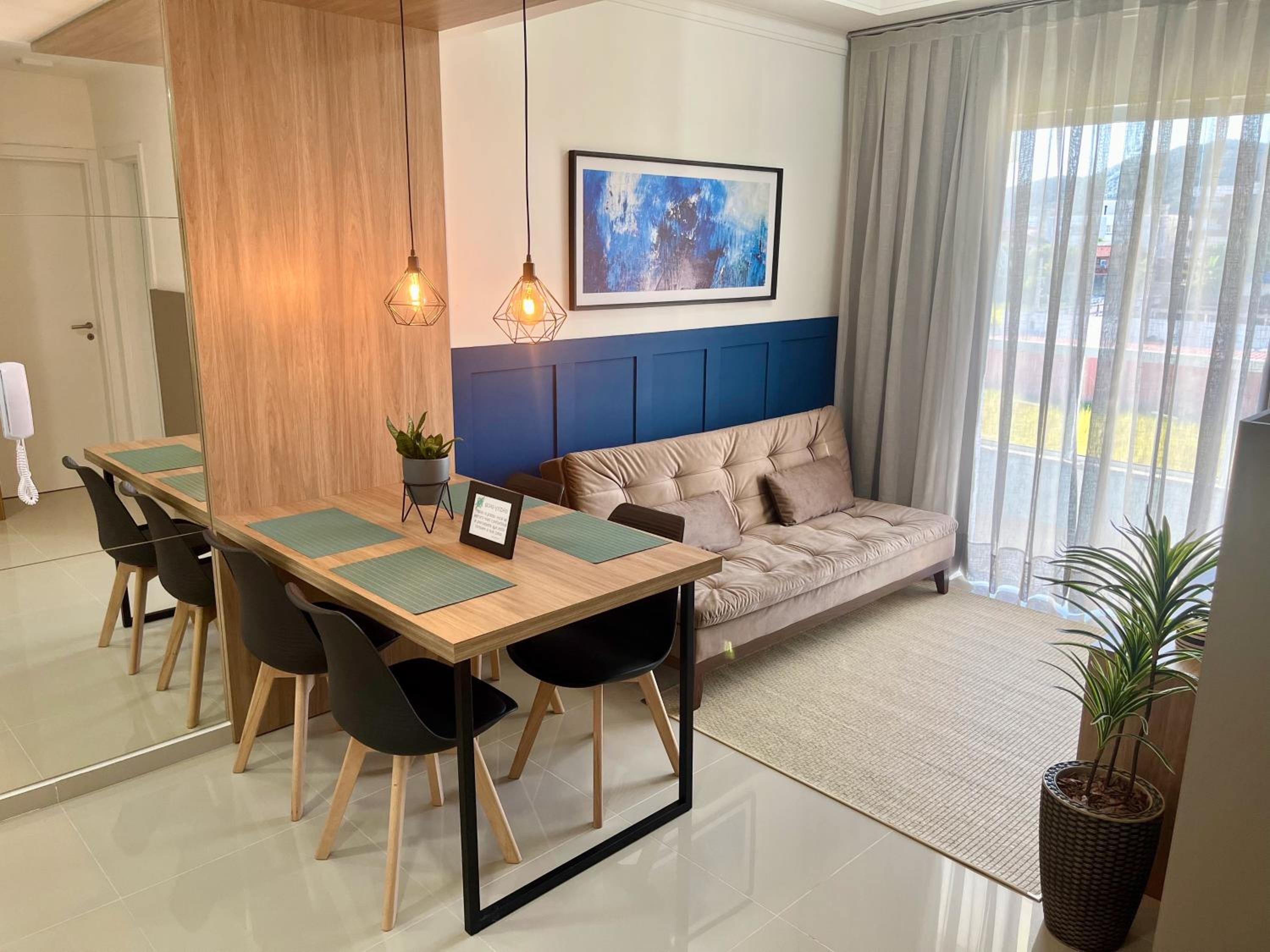 Apto completo a 450m da praia c/ garagem e piscina