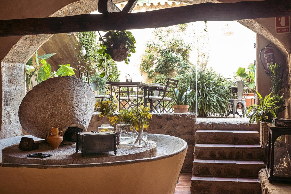 outdoor BBQ area