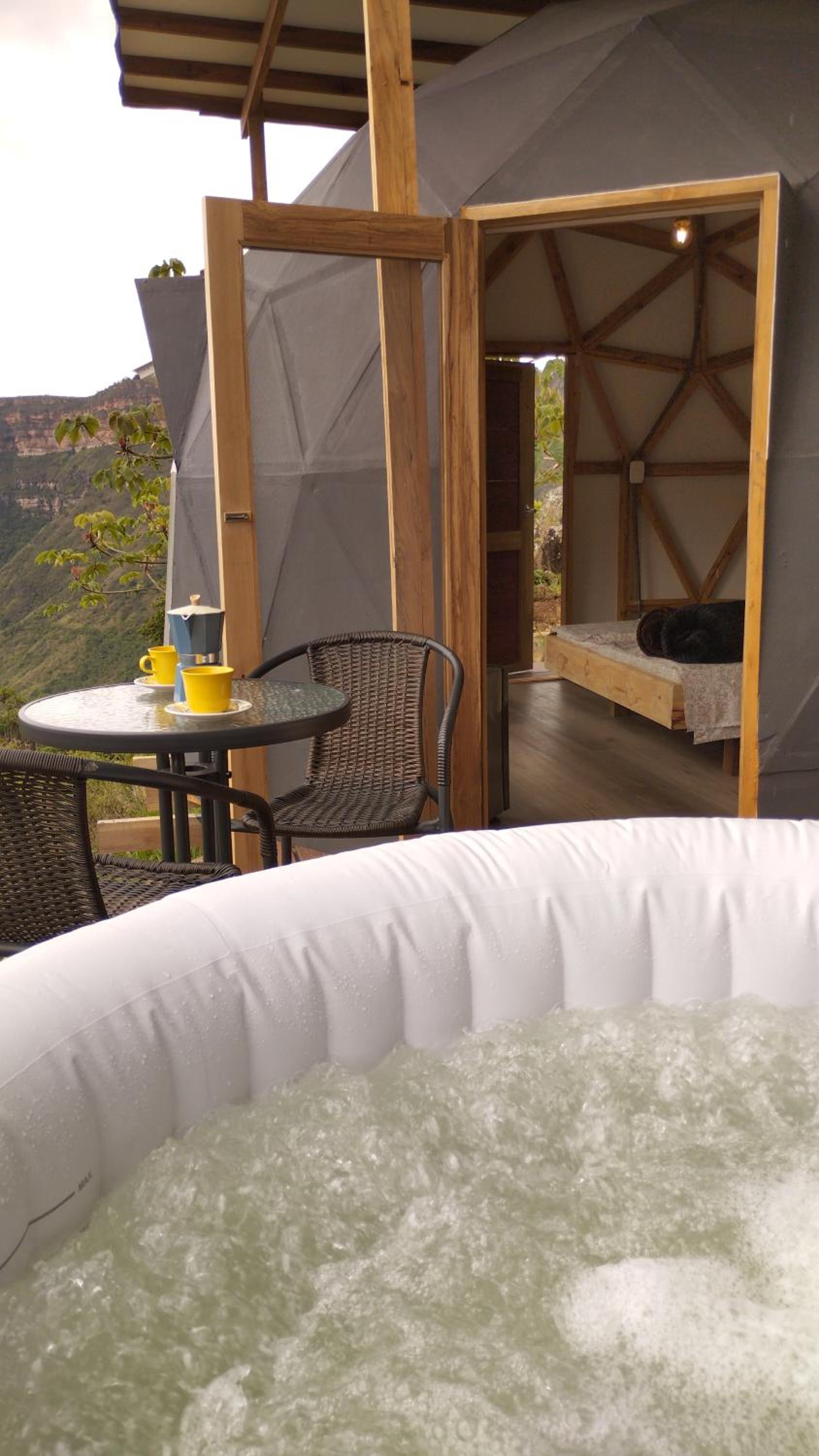 Domo Jacuzzi con vista al Cañón del Chicamocha