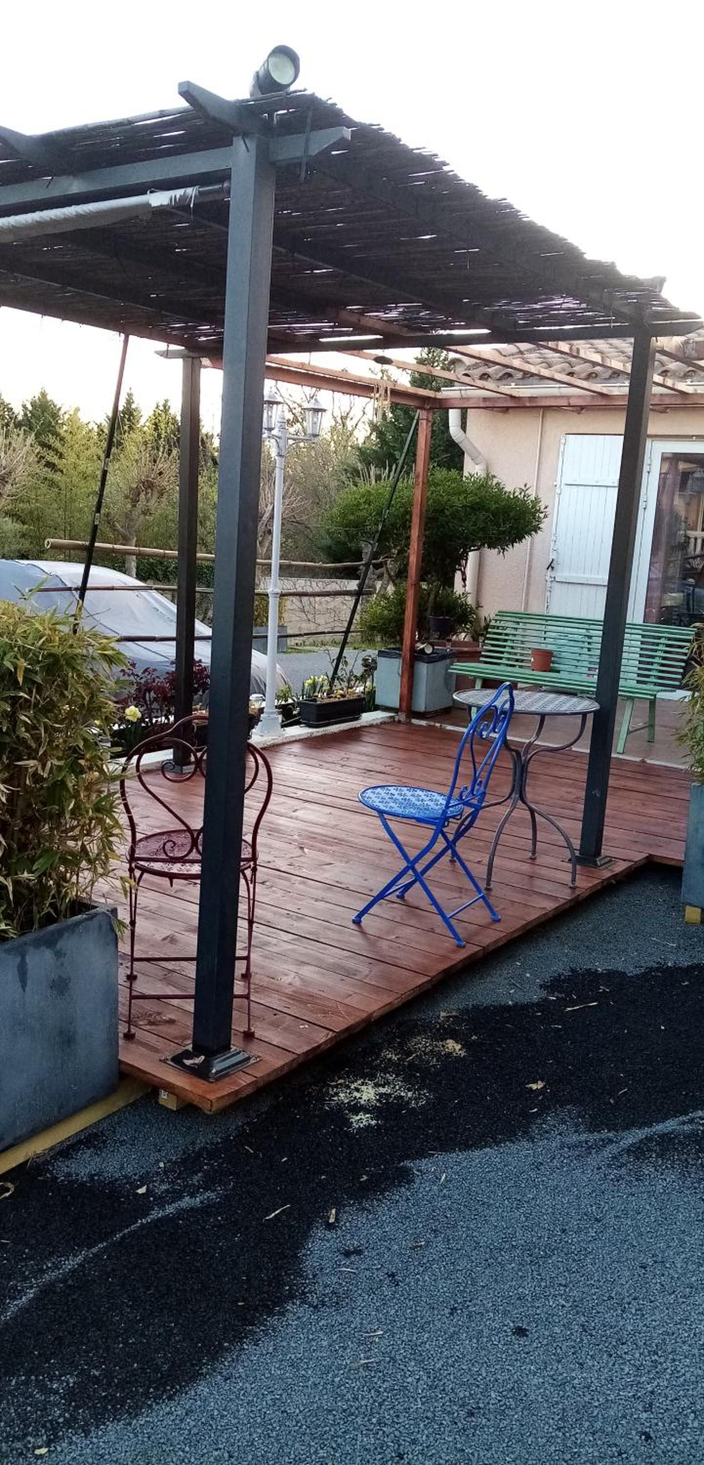 outdoor BBQ area