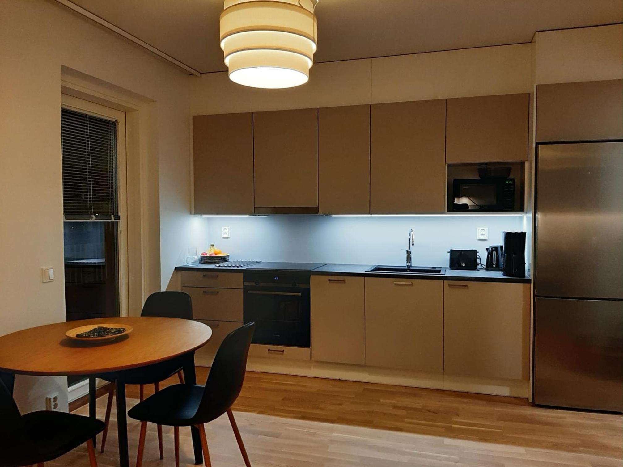 Premium kaksio Rauman keskustassa, parveke ja sauna