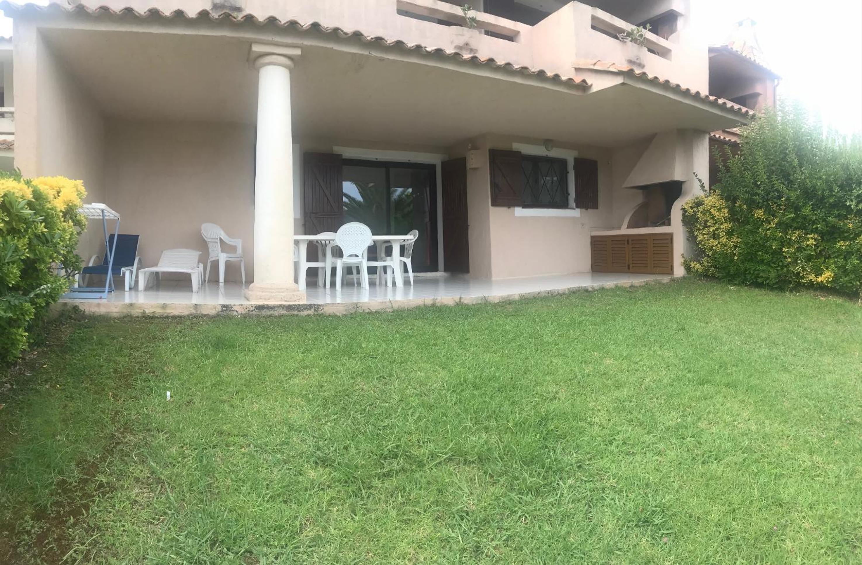 outdoor BBQ area