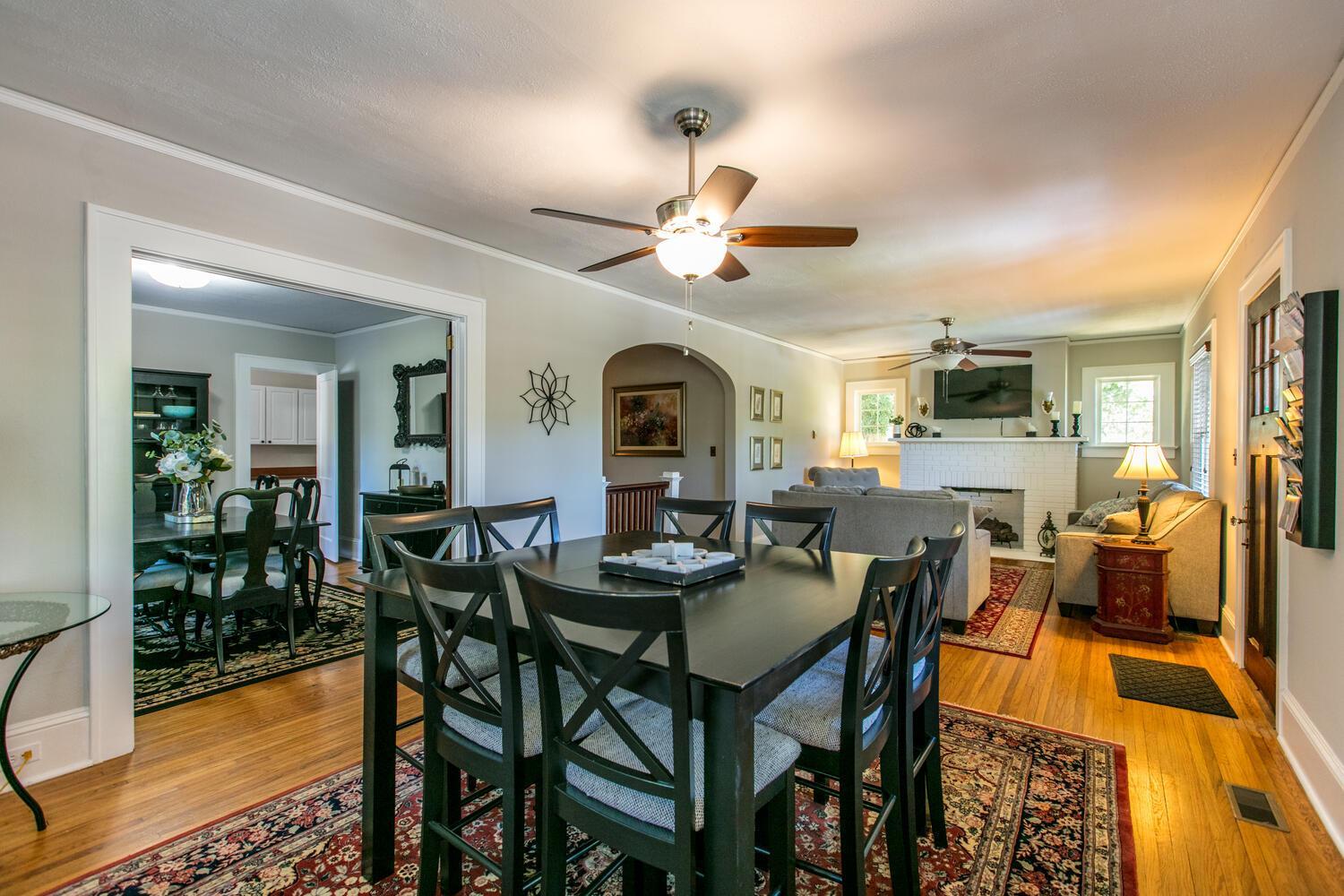 Roomy 5BR Bungalow with Backyard, Walk to Downtown