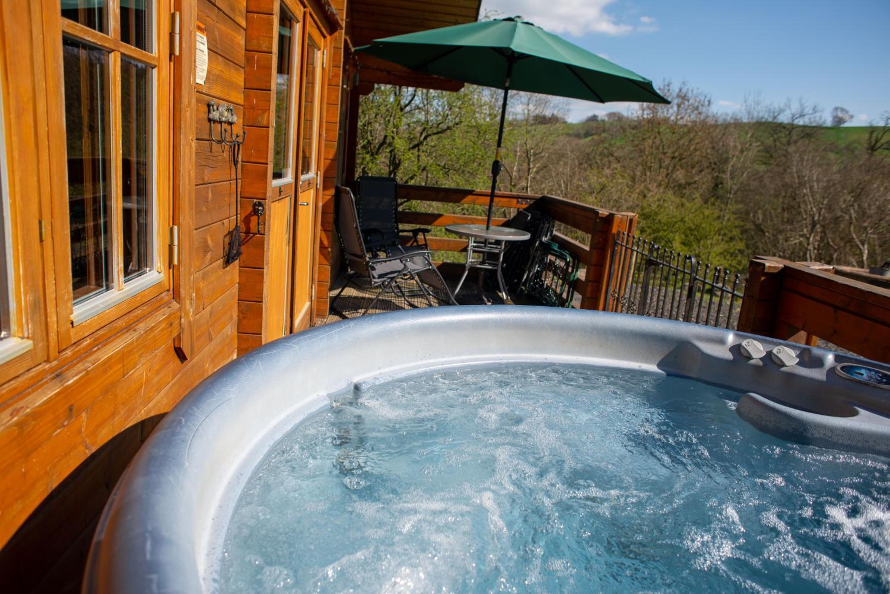 George Cabin - Log Cabin in Wales with Hot tub view 4