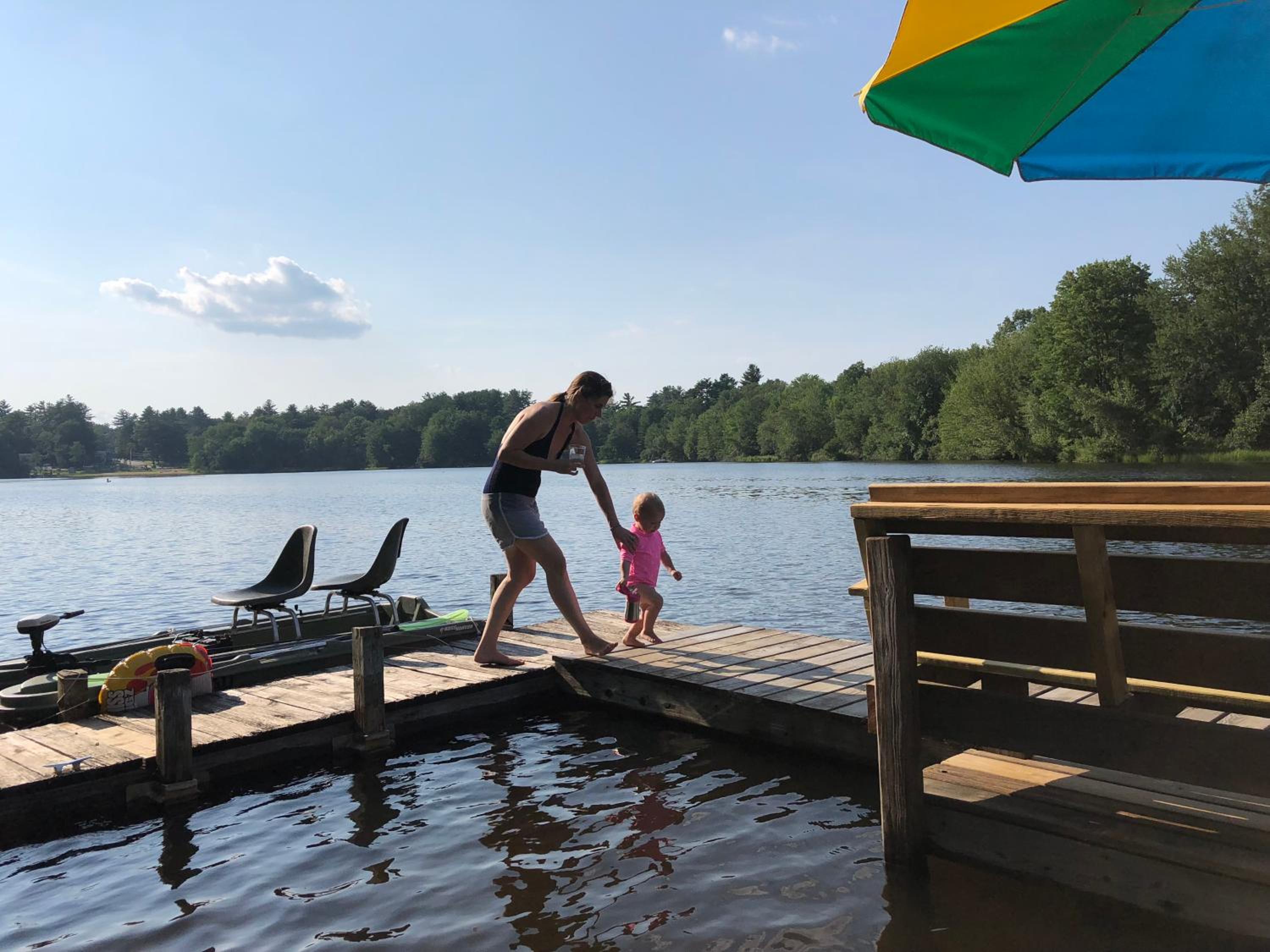Stylish lake home with private beach, dock and firepit for swimming, kayaking, hiking view 5