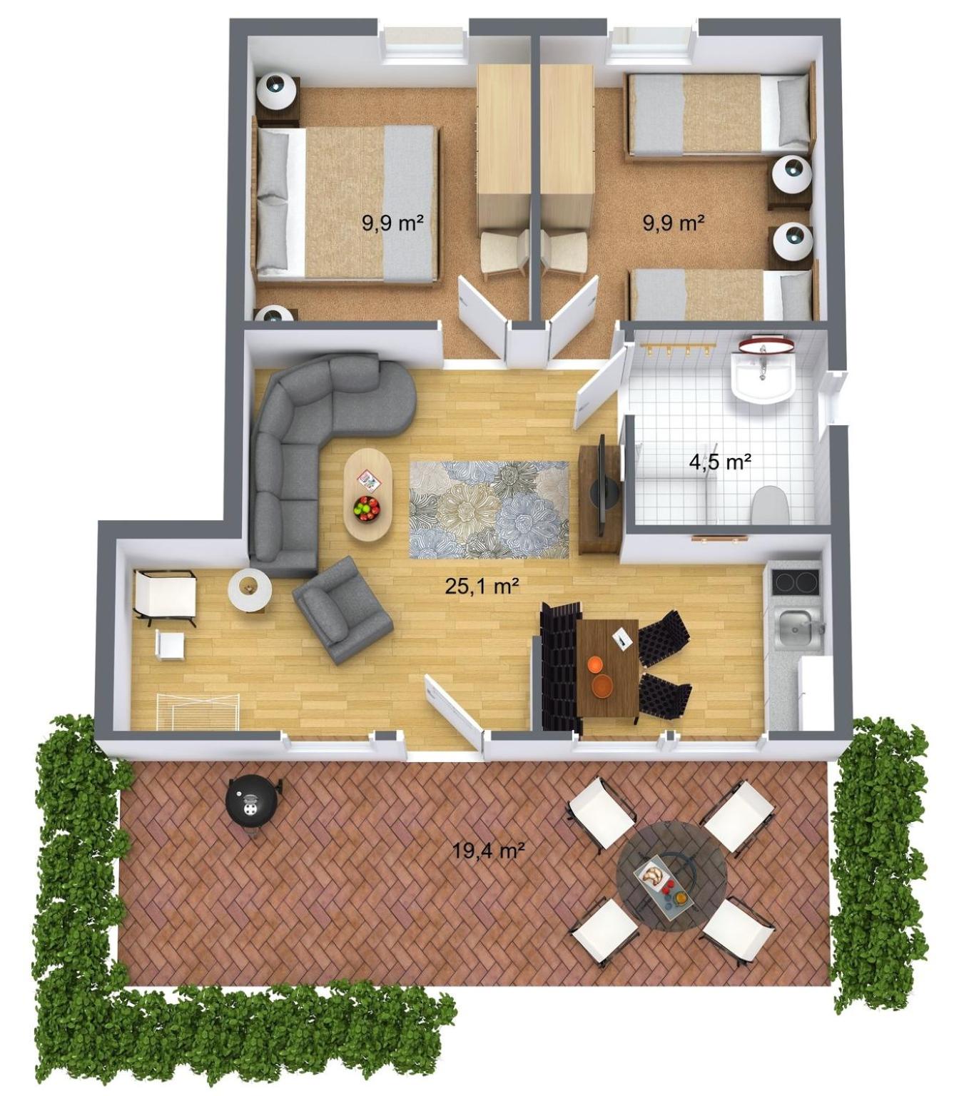 Landhof Kützin Ferienhaus Fink 5