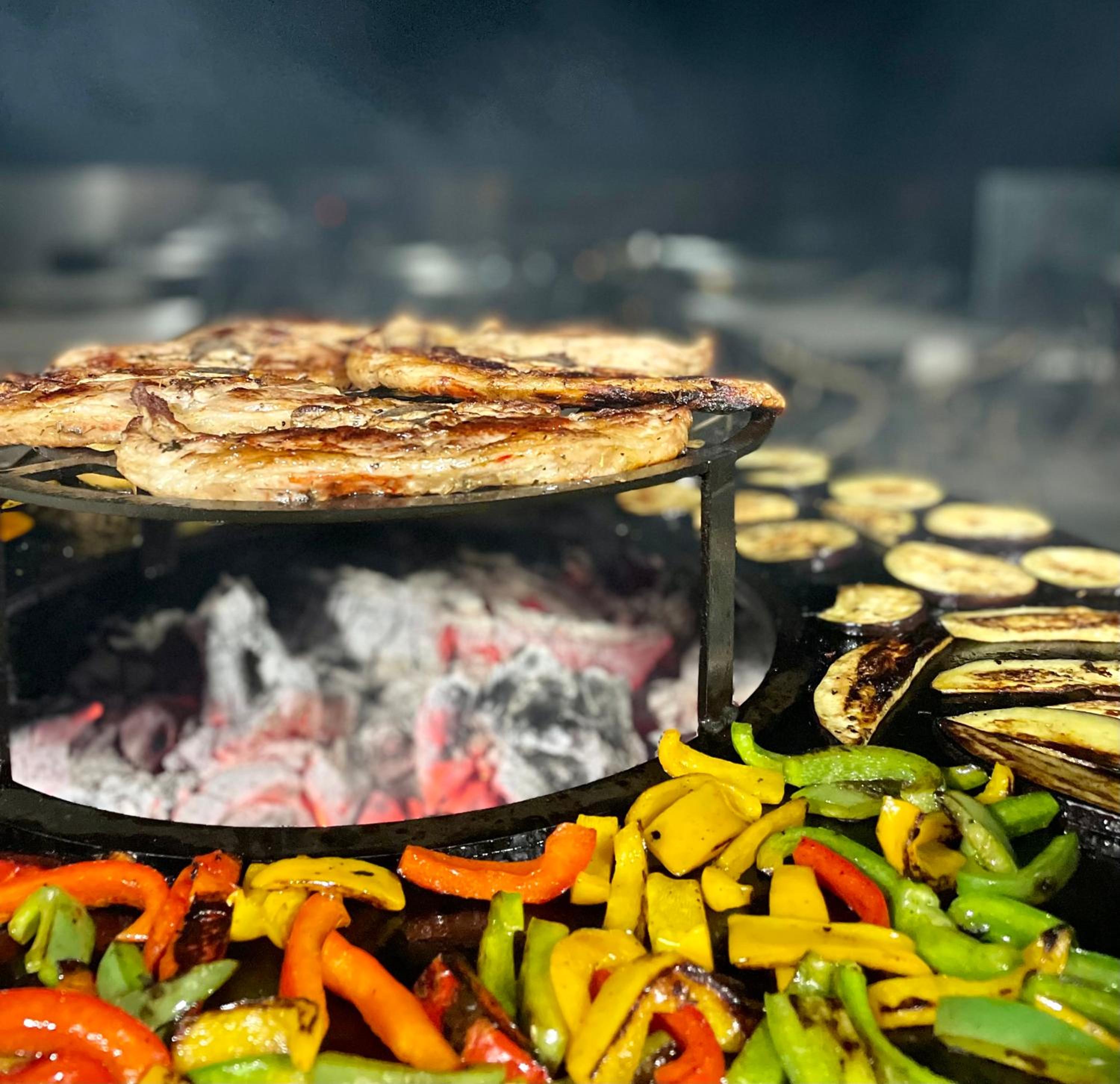 outdoor BBQ area