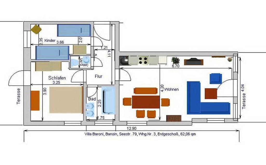 Schöne Ferienwohnung in Seebad Bansin 200m vom Strand (Heringsdorf, Kaiserbäder, Usedom)