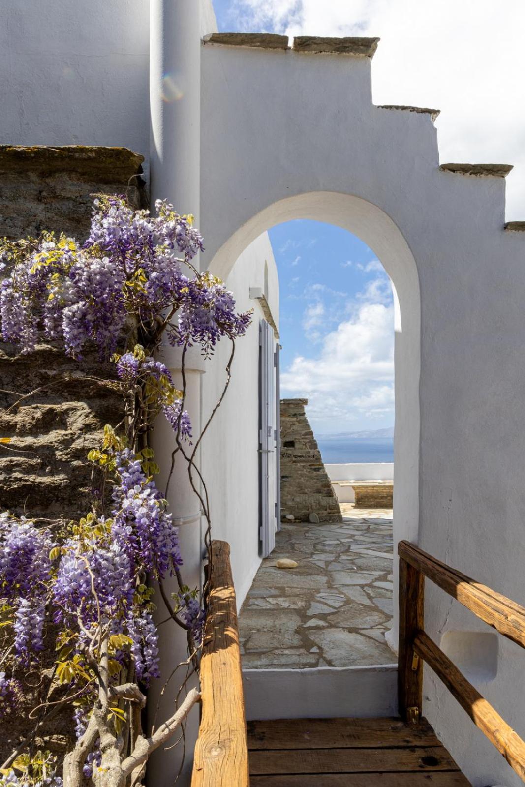 Traditional Tinos Olive Mill House view 2