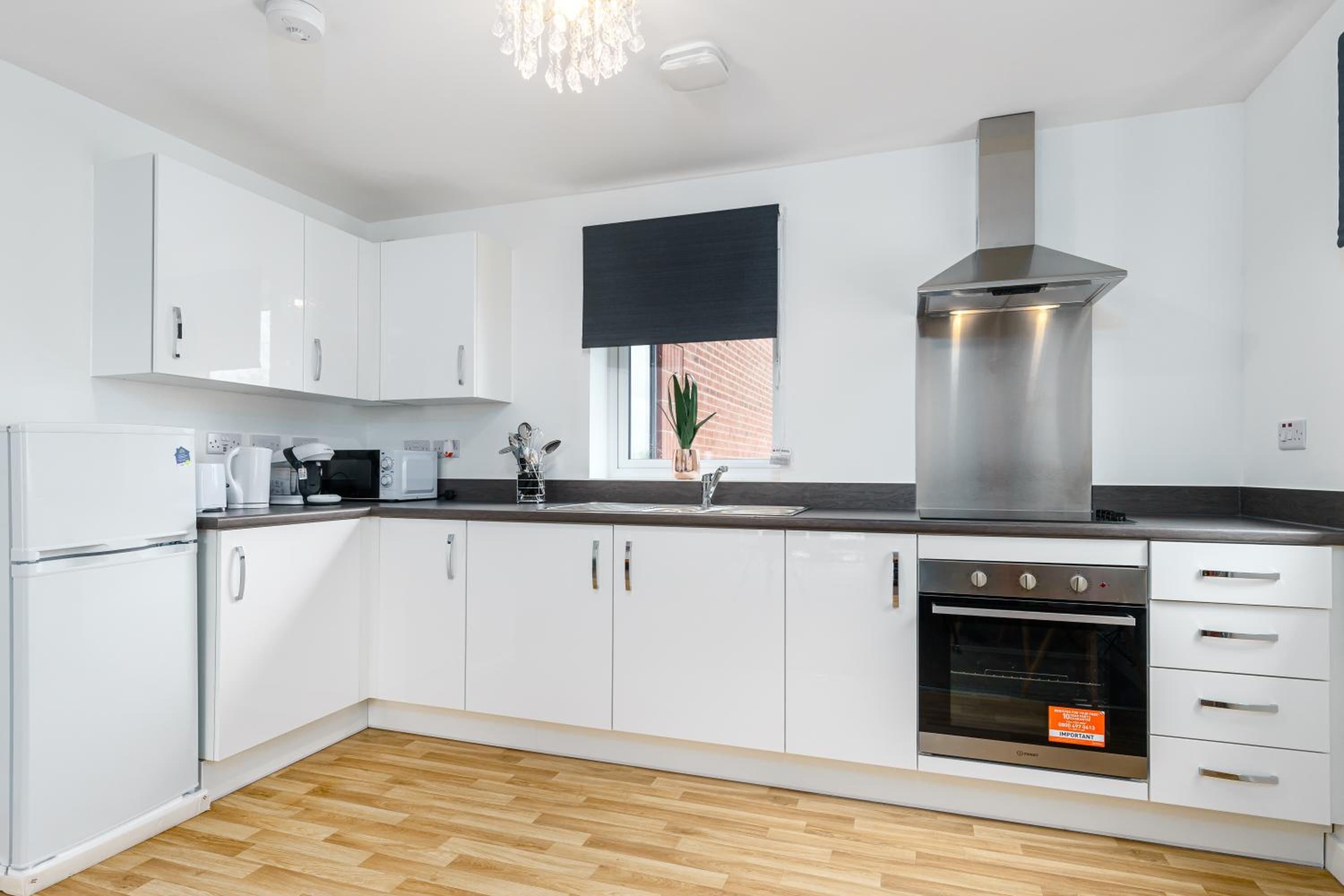 Fortified Luxury Apartment with Balcony and free parking view 2