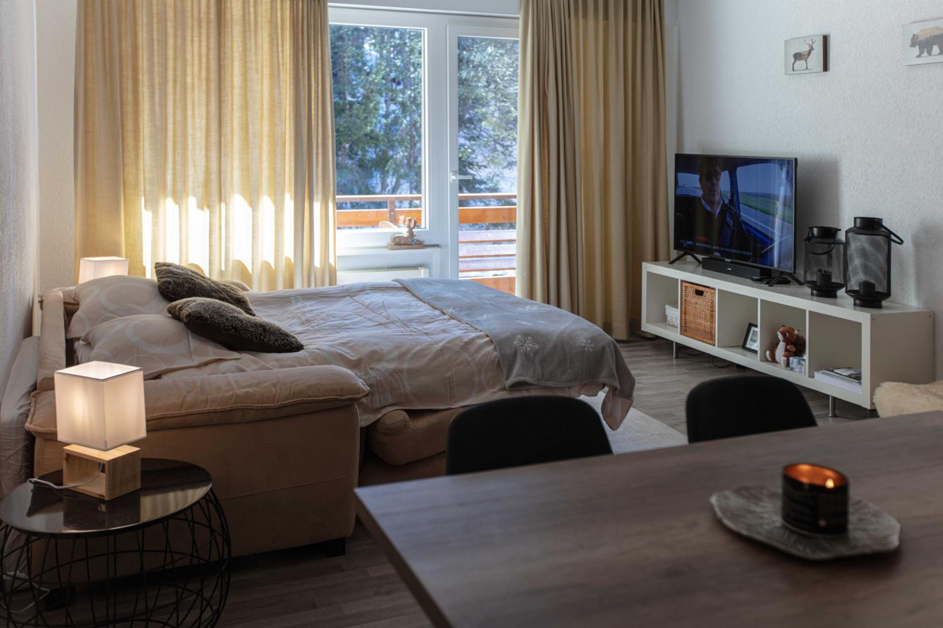 Grand Studio au centre de Crans