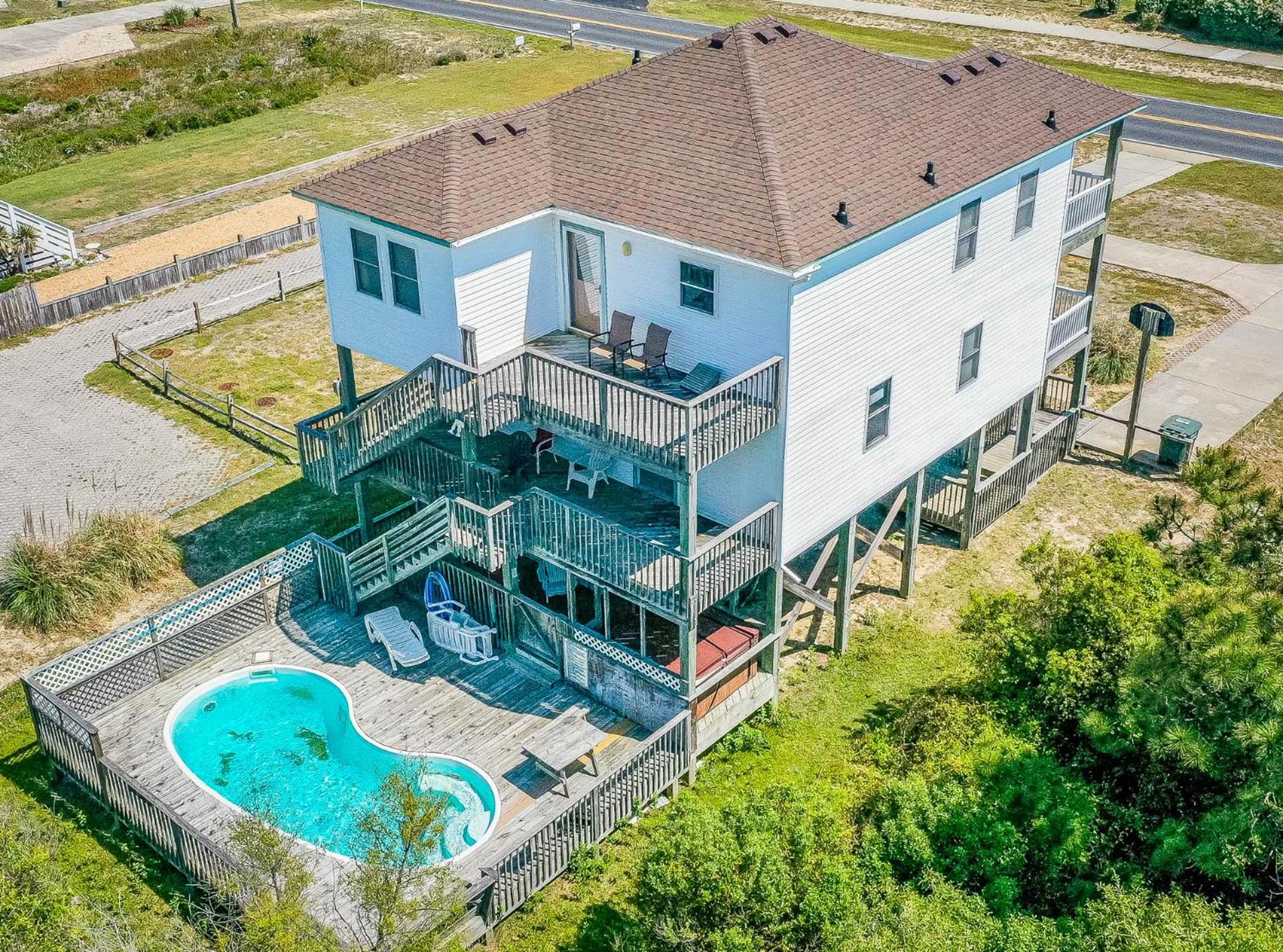 Sea 'N Stars - S Nags Head MP 17, 125 Yds to Beach, Ocean View, Pool, Hot Tub, Pets OK view 5