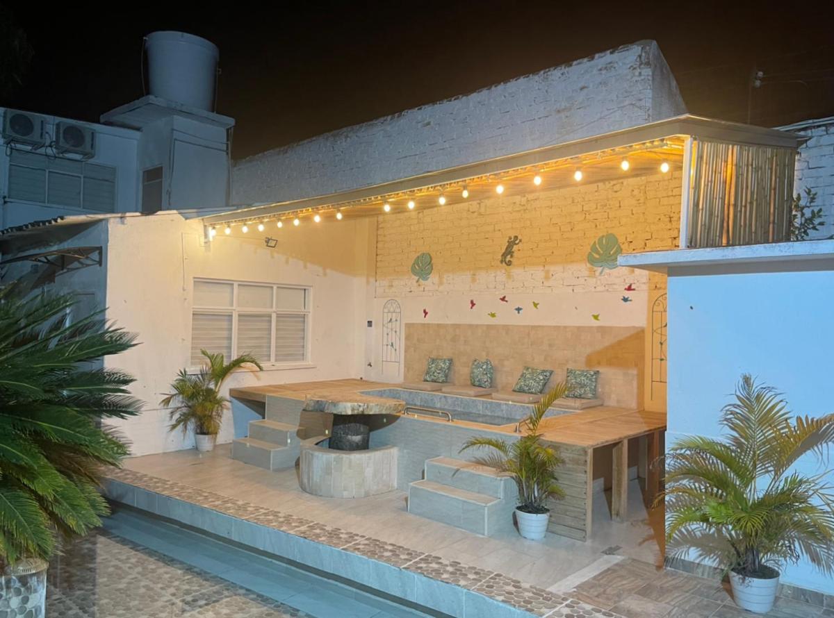outdoor BBQ area