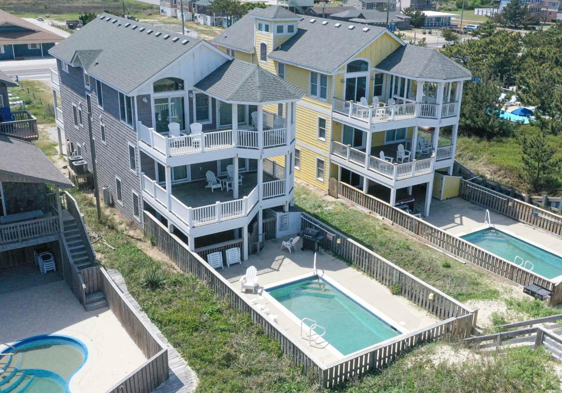 Hidden Treasure - Nags Head MP 16, Oceanfront, Private Beach Access, Pool, Hot Tub, Pool Table, Pets OK