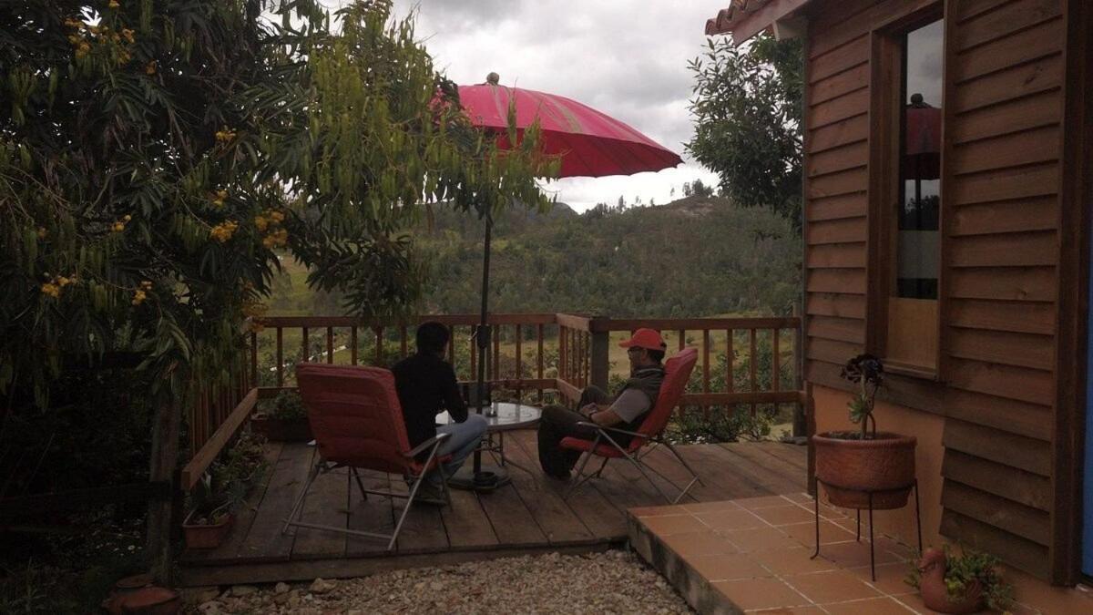 Hermoso alojamiento en una bella reserva natural de bosque alto andino en Tuta Boyacá