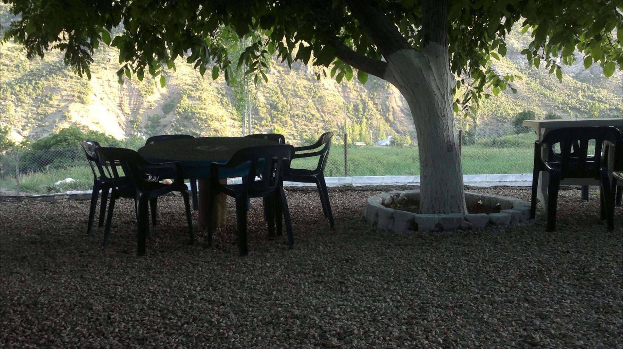 outdoor BBQ area