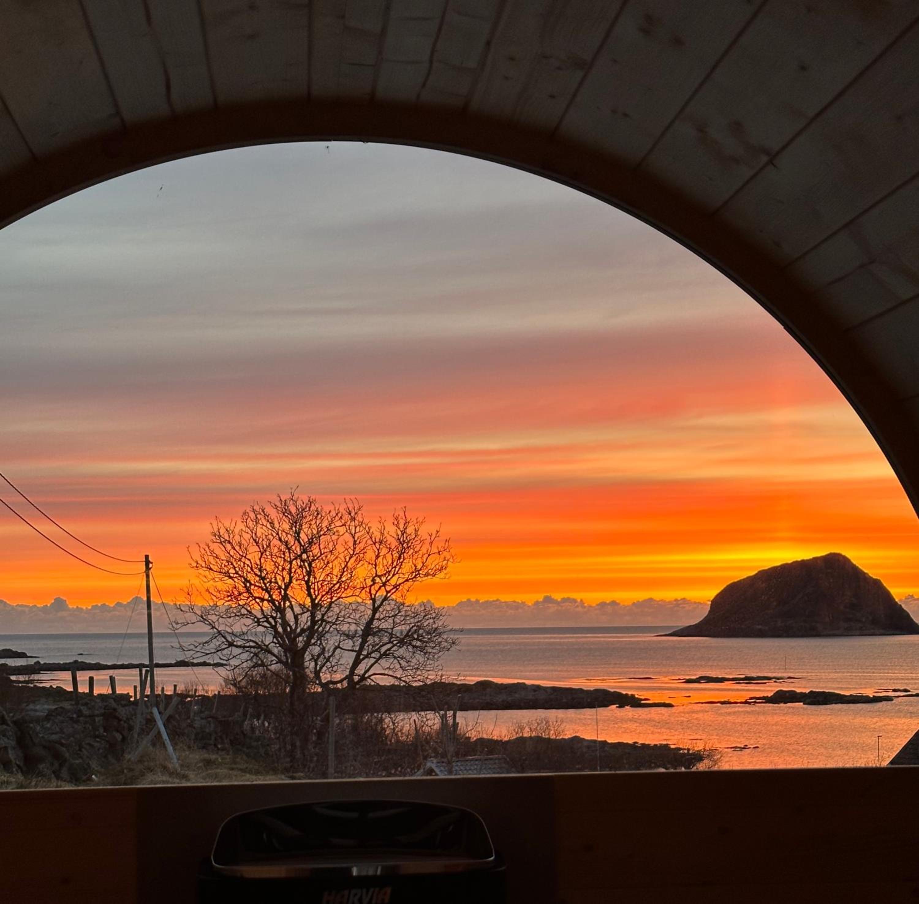 Haukland beach panorama - with Sauna view 3