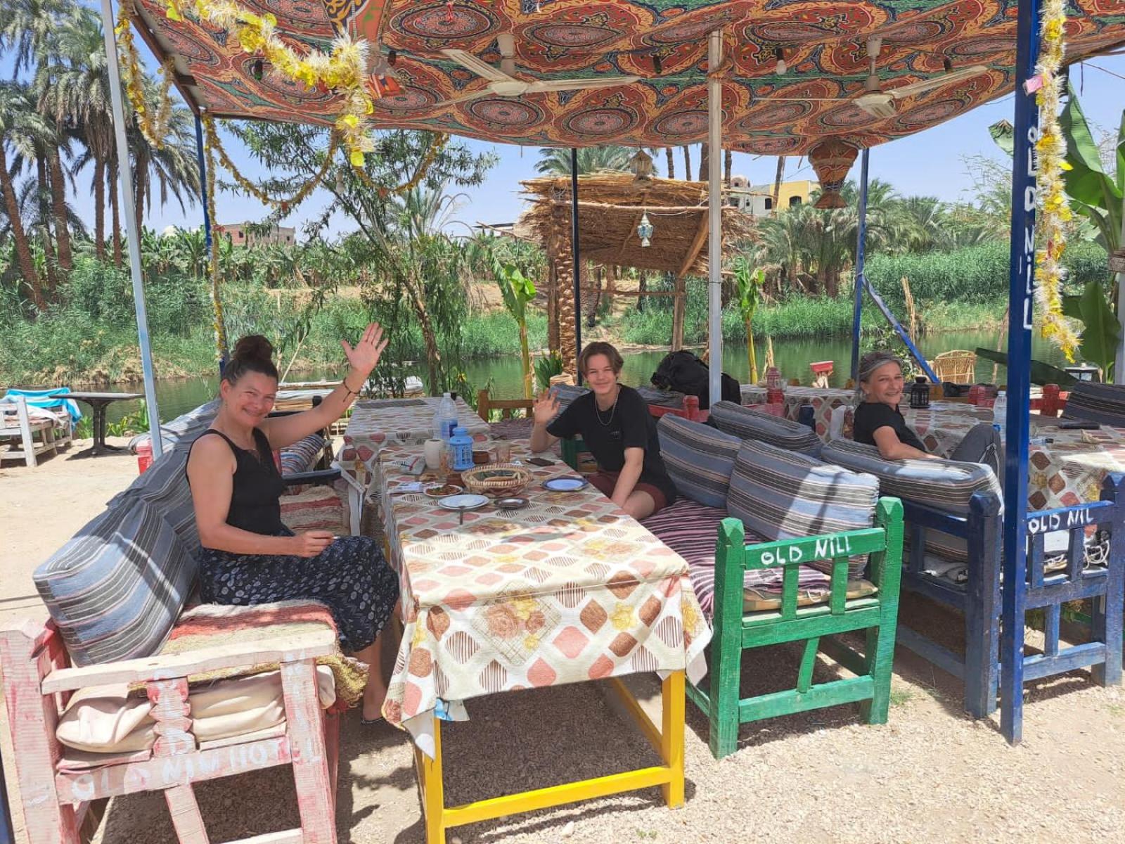 outdoor BBQ area