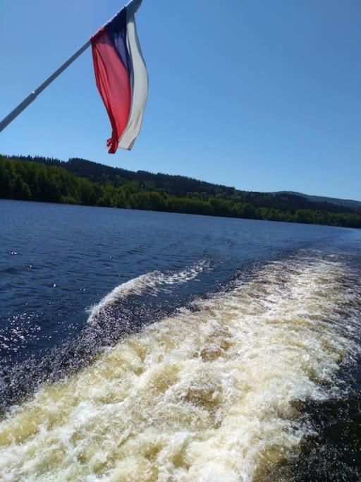 Apartmán s terasou a výhledem na jezero Lipno