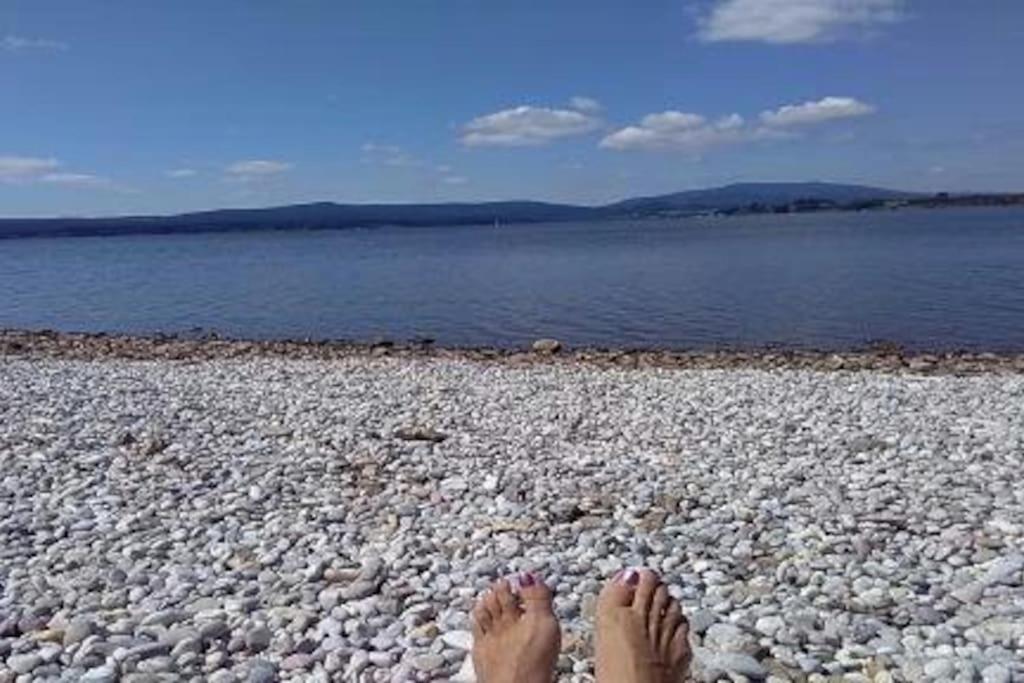 Apartmán s terasou a výhledem na jezero Lipno