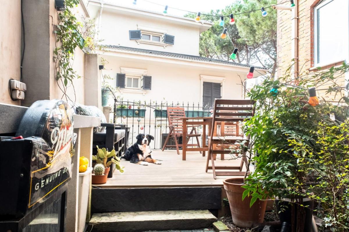 outdoor BBQ area