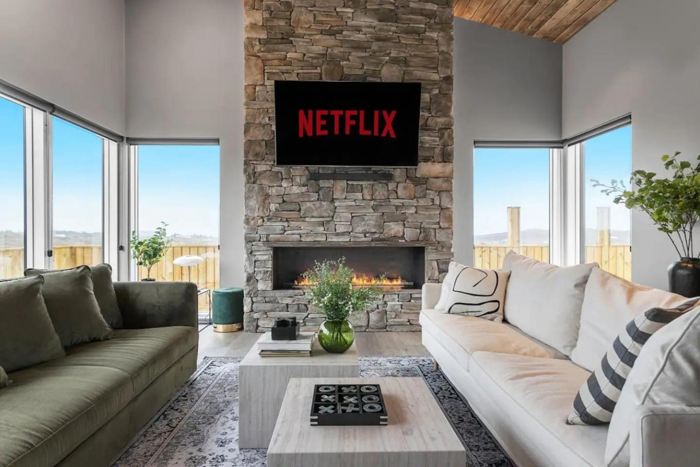 Luxury Log Home with a Hot Tub view 4