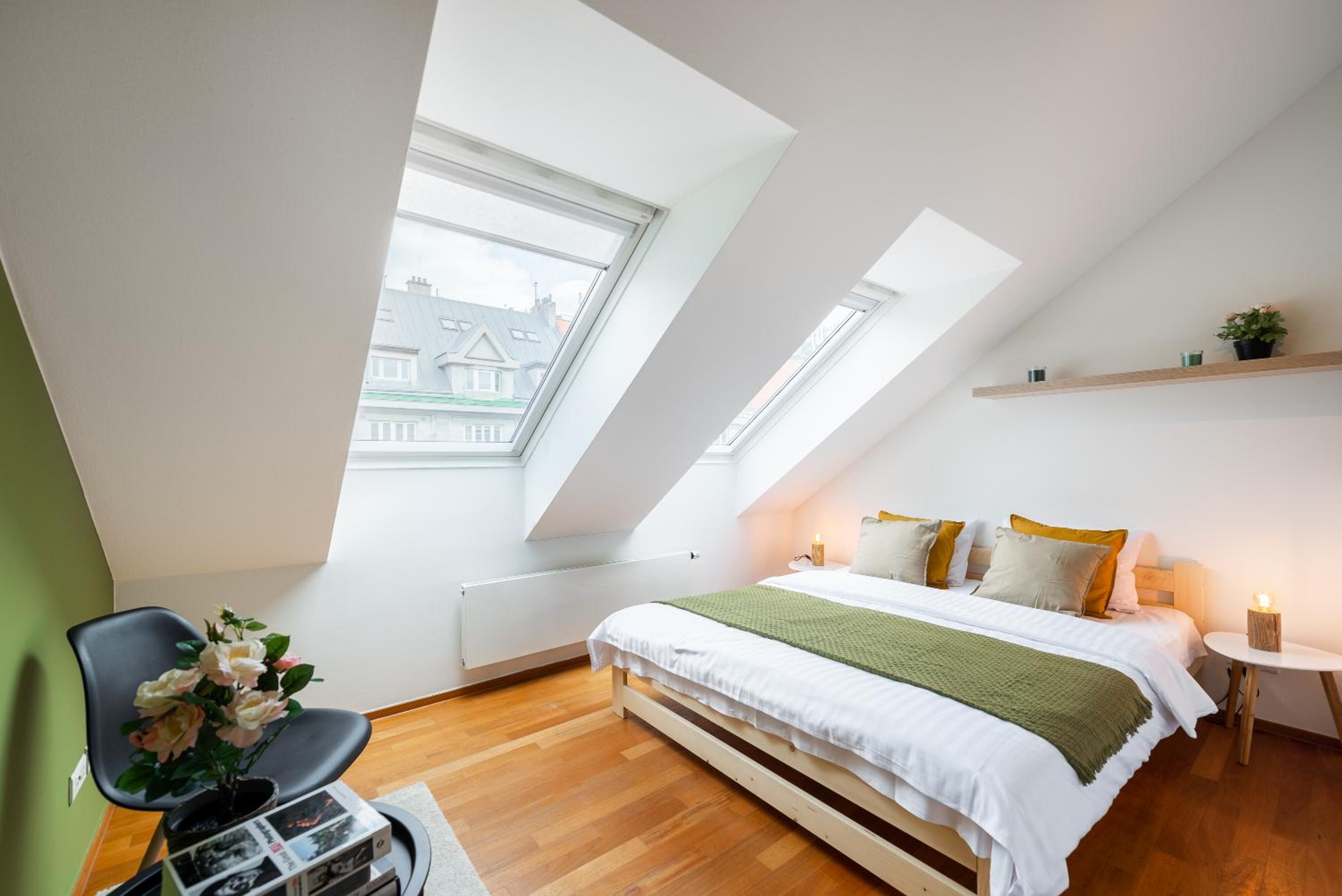 Stylish penthouses featuring a terrace in Prague